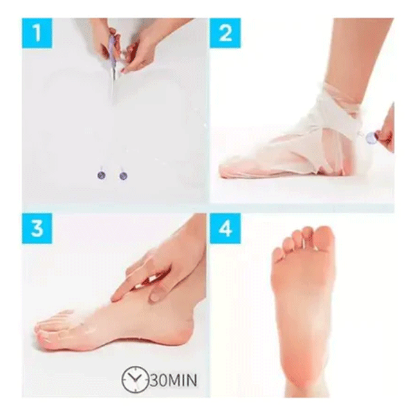 A'PIEU Soft Foot 30 Minute Exfoliating Peeling Socks - 40ml for Smooth Feet - At-Home Pedicure & Foot Care Treatment for Cracked Heels & Dead Skin Removal