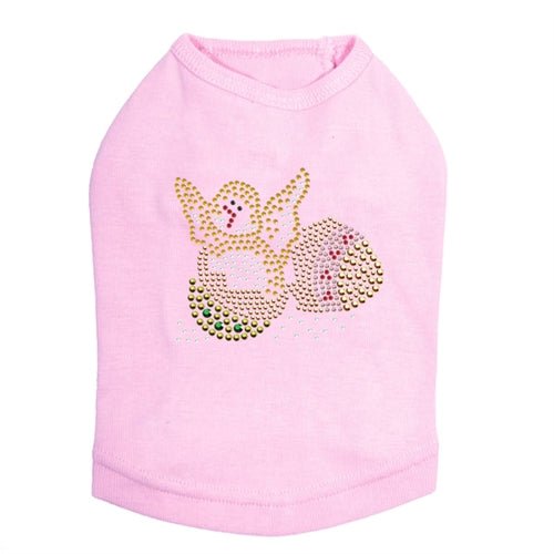 Easter Chick in Egg Rhinestone Dog Tank Top - Cute Pet Costume for Easter, Many Colors - Perfect for Easter Parties & Pet Photo Shoots