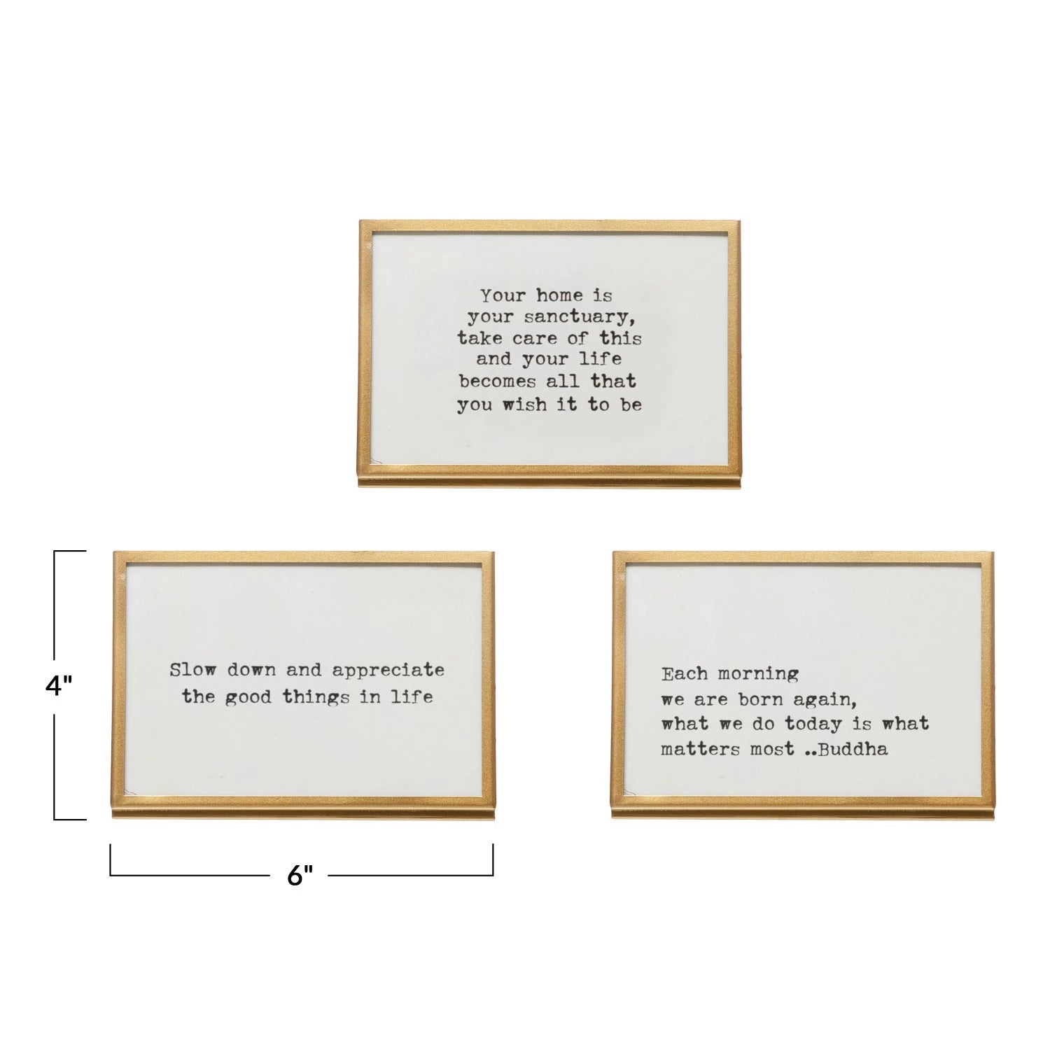 Elegant Framed Saying Easel - Inspirational Quote Display Stand for Home & Office Decor - Perfect for Wall Art, Mantel Decor, and Gift Giving