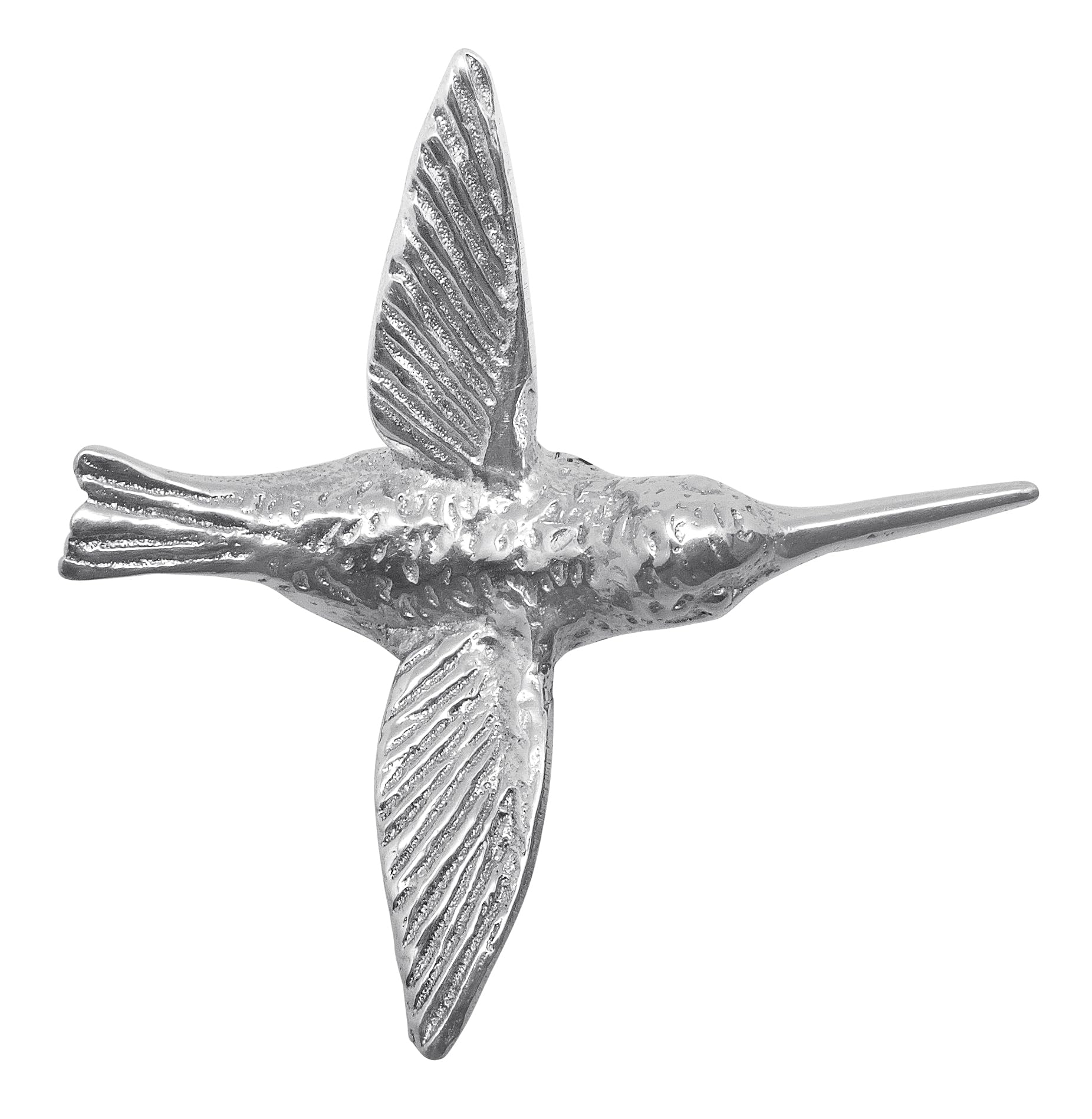 Silver Mariposa Hummingbird Napkin Holder - Elegant Small Table Weight for Outdoor Dining, Garden Parties & Wedding Decor