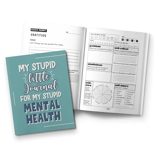 Guided Mental Health Journal for Women - Anxiety & Mood Tracker with Therapy Prompts | 8.5x11 Self-Help Workbook for Personal Growth & Daily Reflection | Perfect for Stress Relief, Mindfulness Practice & Emotional Wellness