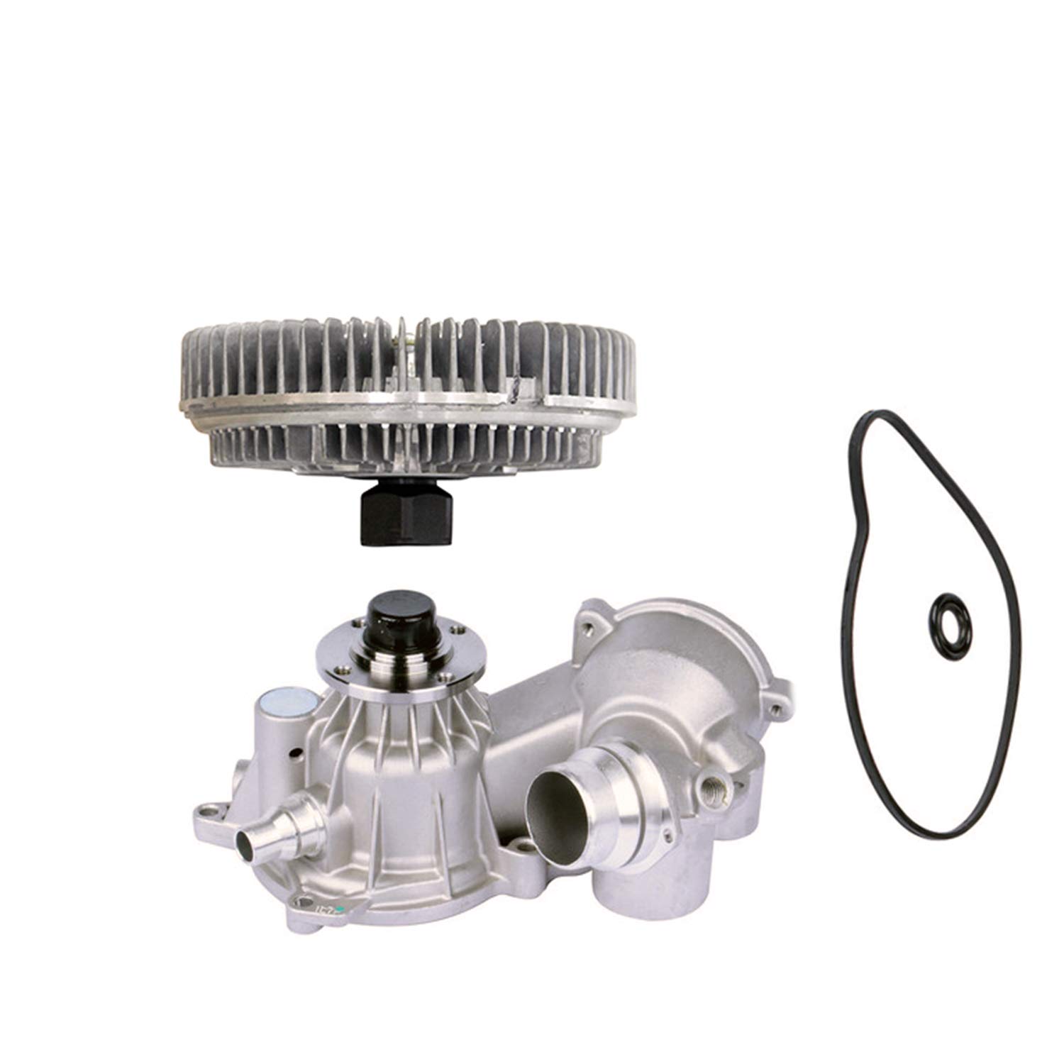 BMW 745i 745iL 760Li V12 Water Pump & Fan Clutch Kit Replacement (2002-2004 745i/745iL, 2003-2008 760Li) - AW9411 2595 Compatible - Perfect for Engine Cooling System Repair & Maintenance