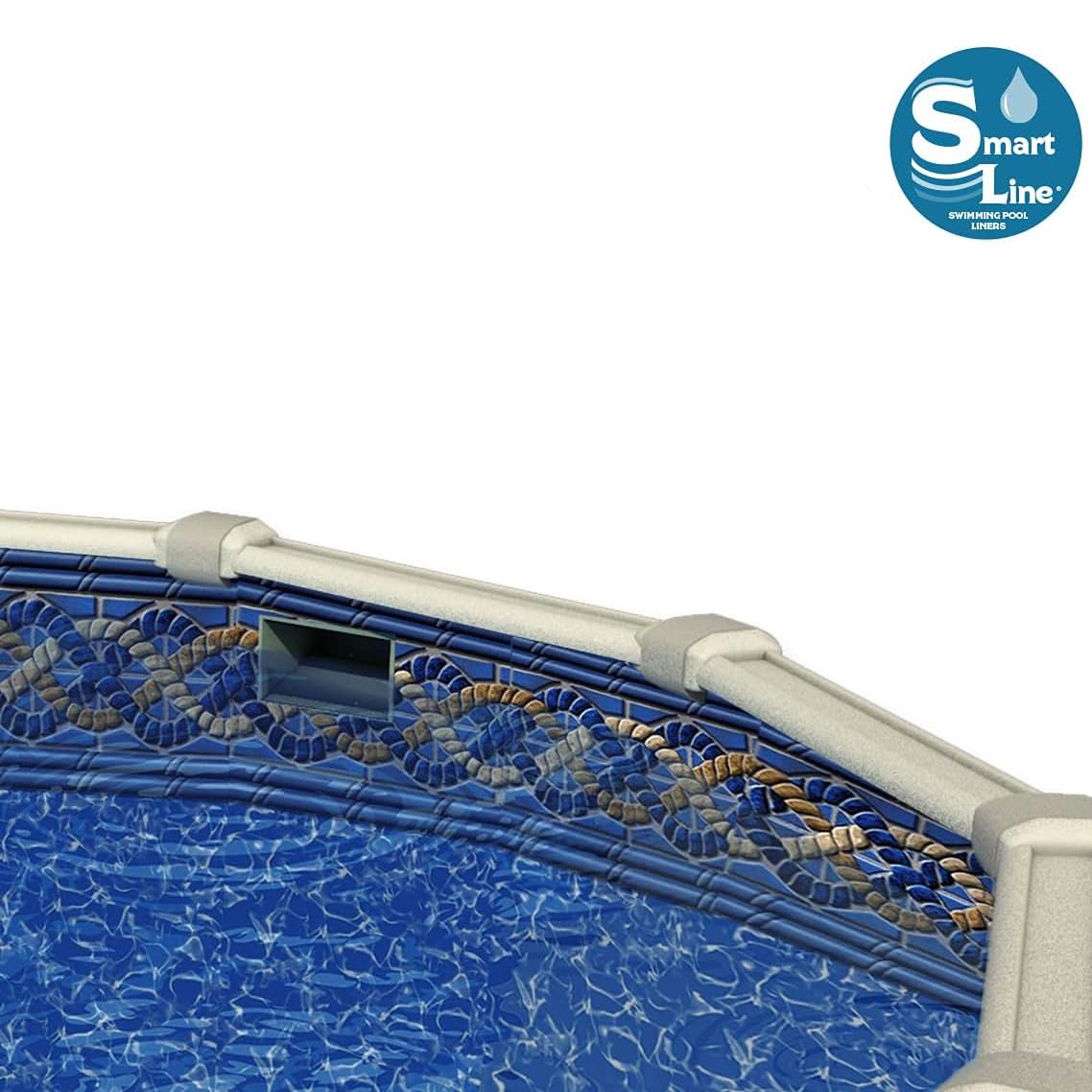 Smartline Mystri Gold 21' ft. Round Above Ground Pool Liner - Standard Bead Style, 52