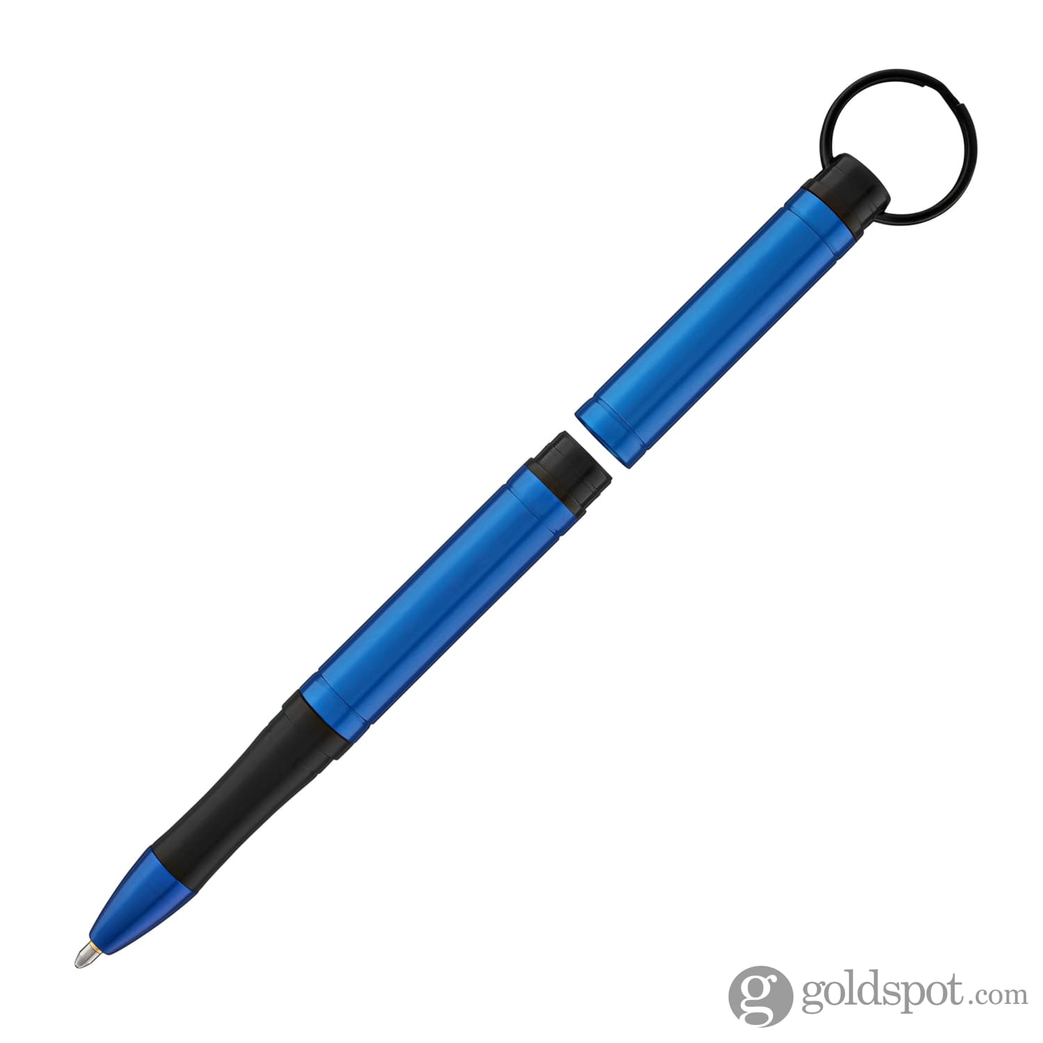 Fisher Space Pen Backpacker Ballpoint Pen - Blue Anodized Aluminum, Keychain Attachment - Perfect for Outdoor Adventures, Hiking, Camping & Everyday Carry (EDC)