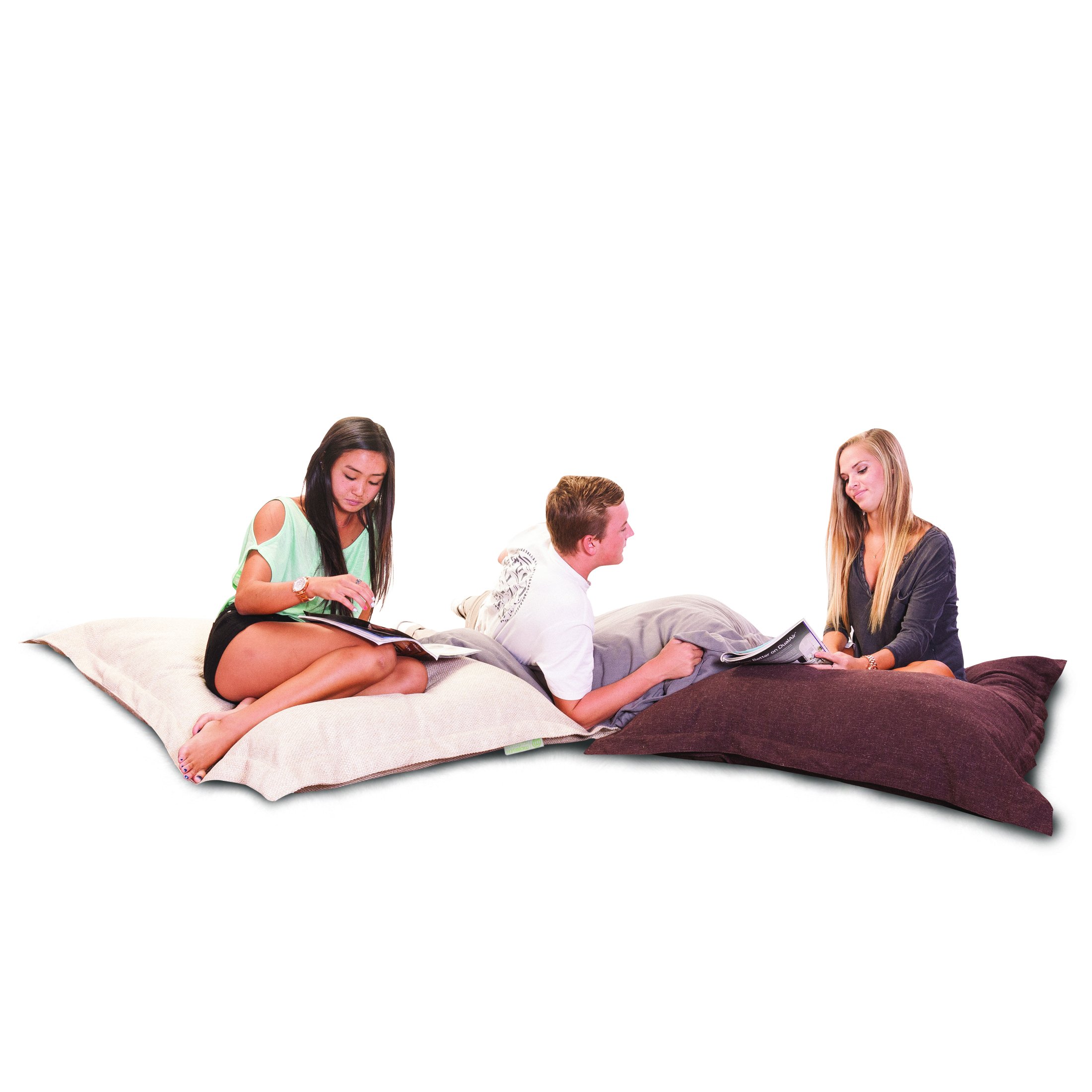 Majestic Home Goods Wales Floor Pillow - Soft & Comfortable Large Cushion for Living Room, Bedroom, Yoga & Meditation - Magnolia Pattern Home Decor