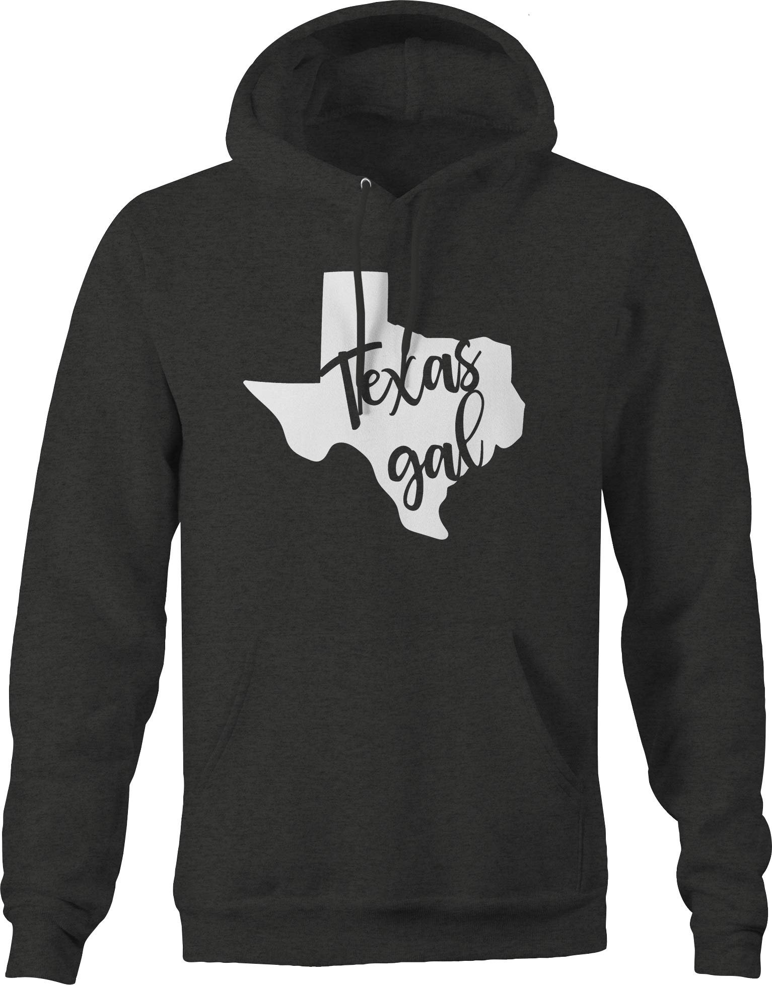 Texas Cowgirl Country America Hometown Native Hoodie for Men - Dark Grey Pullover Sweatshirt | Western Style Casual Wear for Rodeo, Ranch & Everyday Comfort