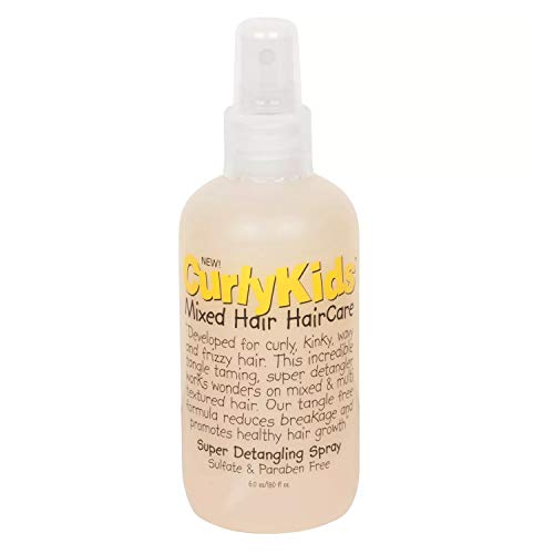Curlykids Super Detangling Spray for Kids - 6 Oz (Pack of 24) | Gentle Hair Detangler for Curly & Wavy Hair | Perfect for Daily Hair Care & Styling
