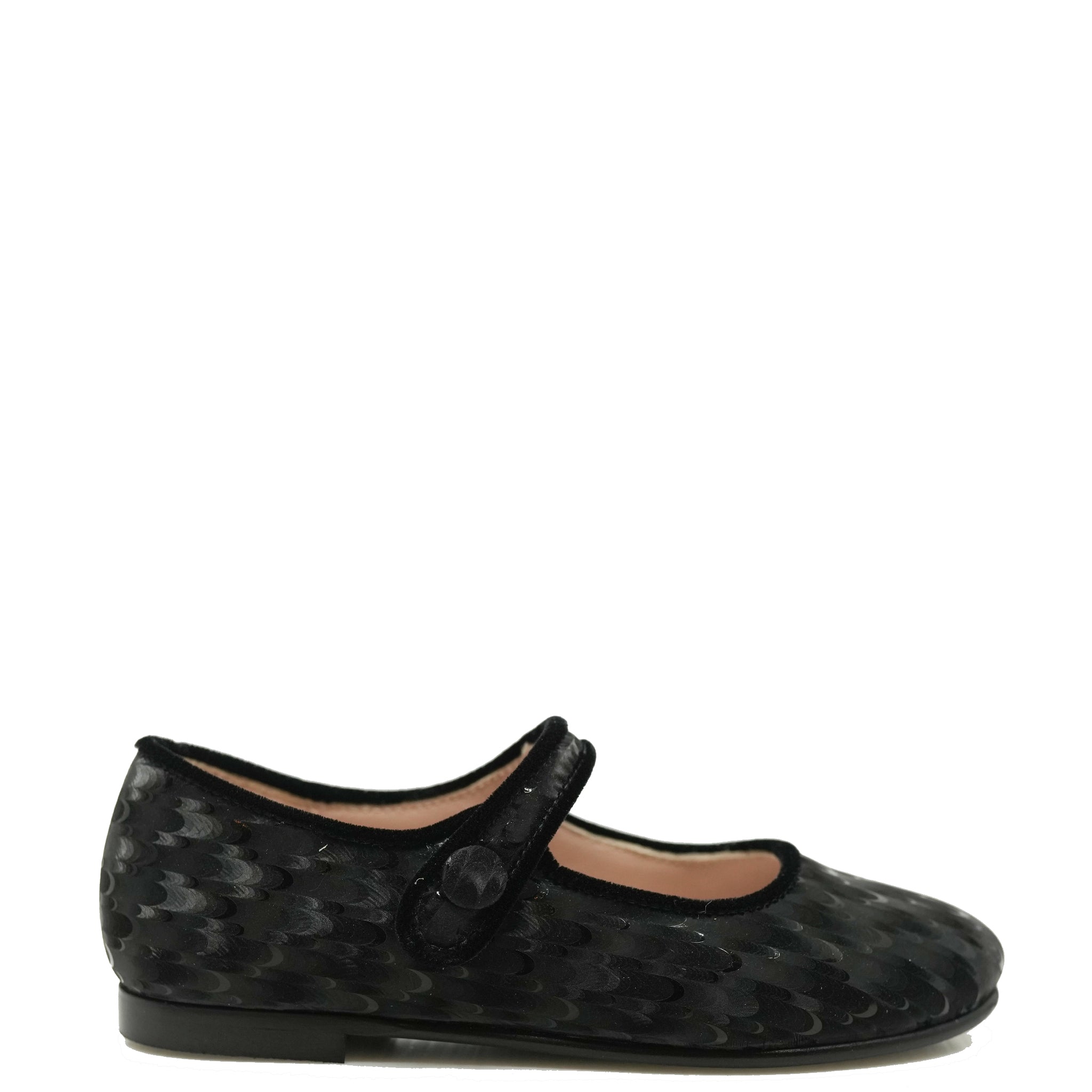 Beberlis Black Feather Mary Jane Shoes for Women - Elegant Vintage Style Flats with Feather Accent - Perfect for Weddings, Parties & Special Occasions