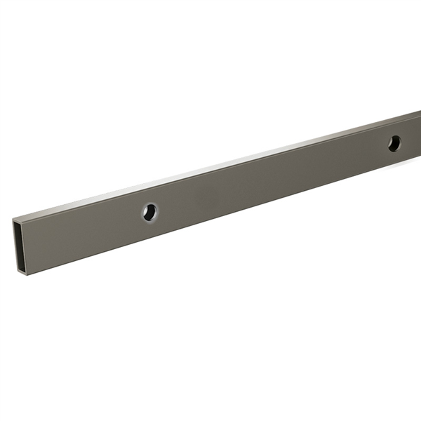 Frameless Sliding Shower Screen Rail - Brushed Nickel Finish | Heavy Duty Stainless Steel Stal System | Perfect for Modern Bathroom & Spa Renovations