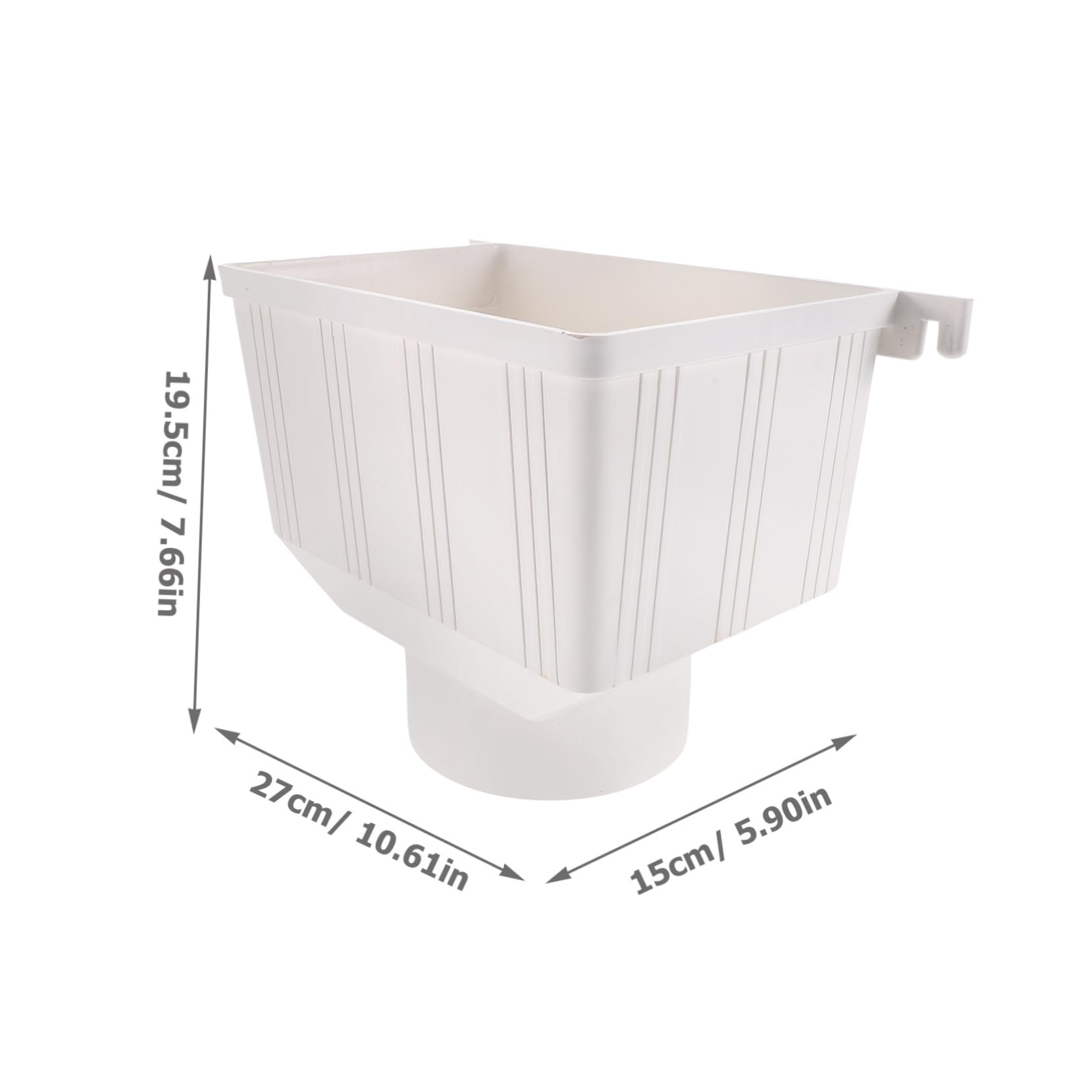 Jojofuny Rainwater Collection Gutter Drain Connector - Portable PVC Funnel for Rain Diverter System - Perfect for Garden Irrigation, Water Conservation & Outdoor Use