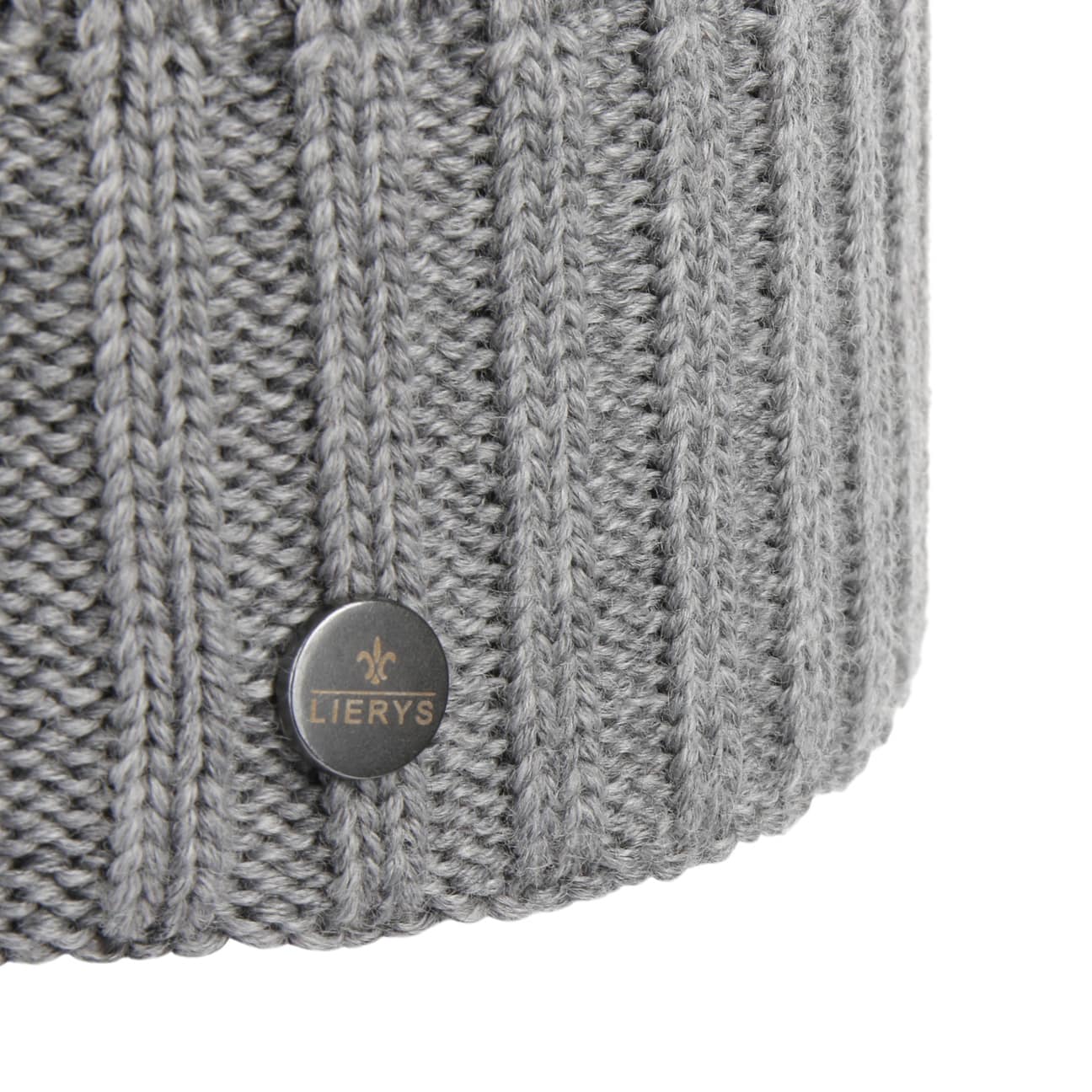 Lierys Merino Wool Rib Knit Beanie - Soft Winter Hat for Men & Women - Perfect for Skiing, Hiking & Cold Weather Activities