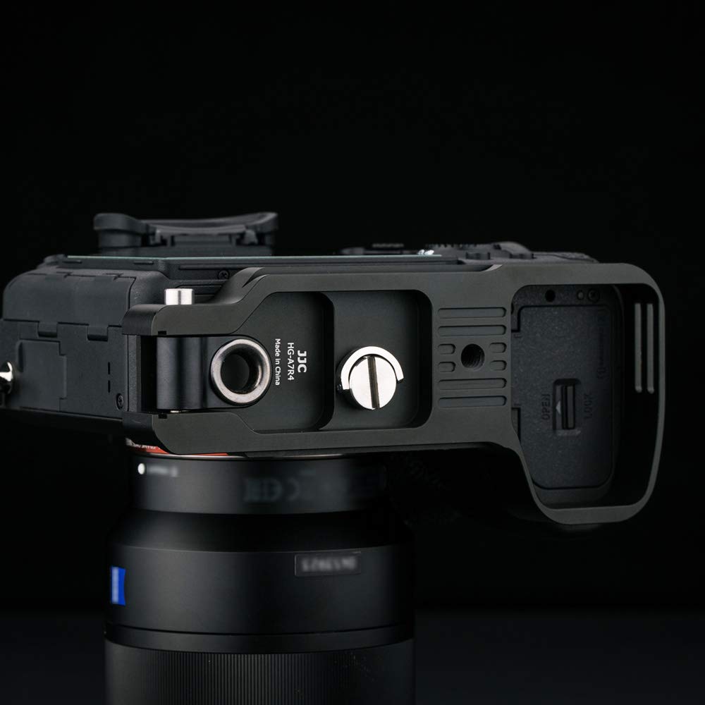 JJC Metal Camera Extension Hand Grip Holder for Sony A7 Series (A7R V, A7RV, A7III, A7II, A7M3, A7M2, A7S3, A7SIII, A7RIV, A7R4, A7RIII, A7R3, A7R2, A7SII, A9) - Arca Swiss Quick Release Tripod Plate - Perfect for Photography, Videography & Travel Shooting