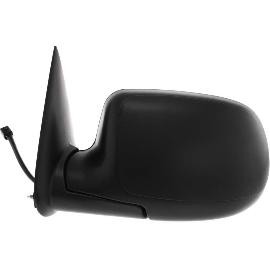 2000-2006 Chevy Suburban 1500/2500 Driver Side Heated Power Remote Manual Folding Black Door Mirror Replacement - GM1320247 15179832 - Perfect for Winter Driving & Towing Safety
