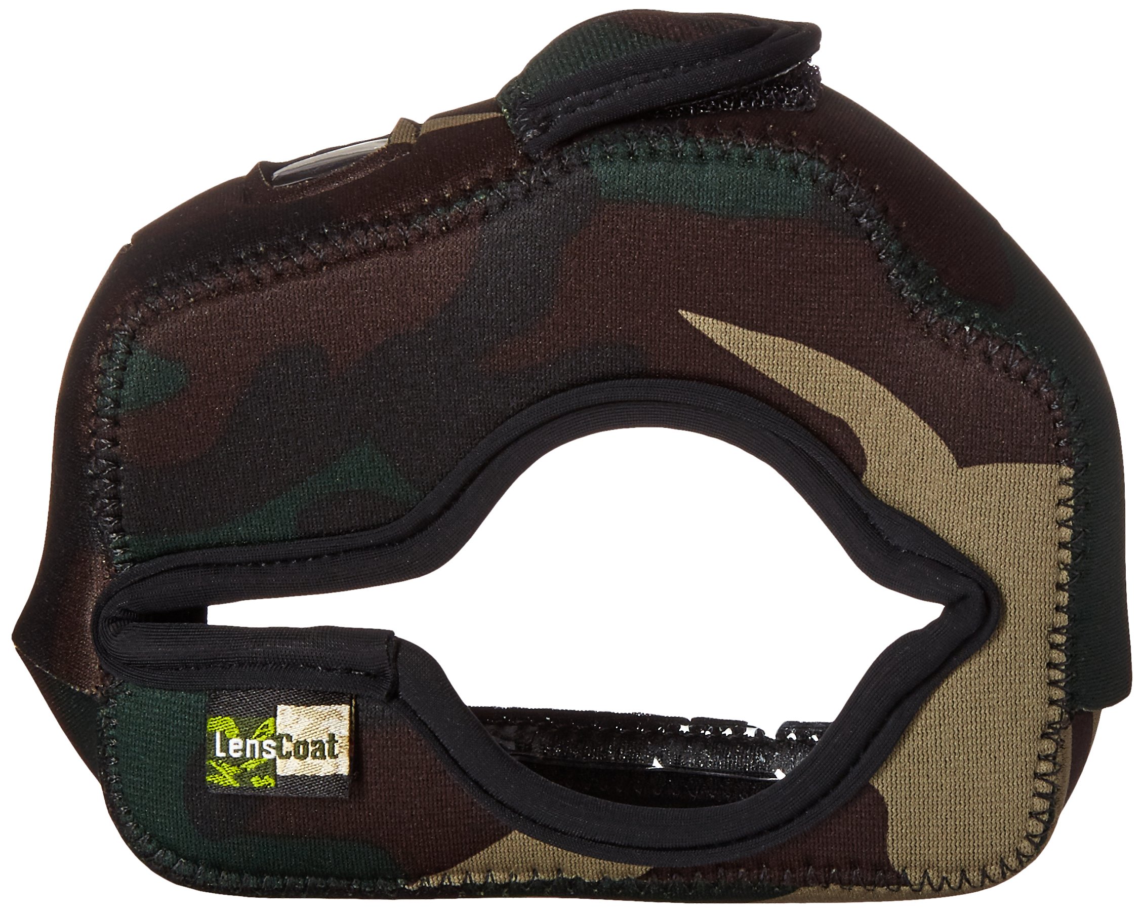 LensCoat BodyGuard Compact CB Camouflage Neoprene Camera Protection Case - Clear Back & Forest Green Camo - Perfect for Outdoor Photography, Hunting, and Wildlife Shooting