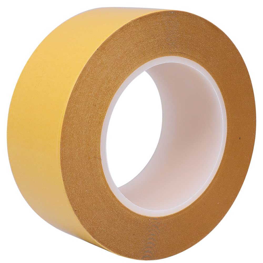 1.97 in x 164 ft Double-Sided Tape - Super Clear Thin Strong Adhesive Tape for PVC, Banners, Walls, Crafts & Scrapbooking | Perfect for Home Decor, DIY Projects & Office Use