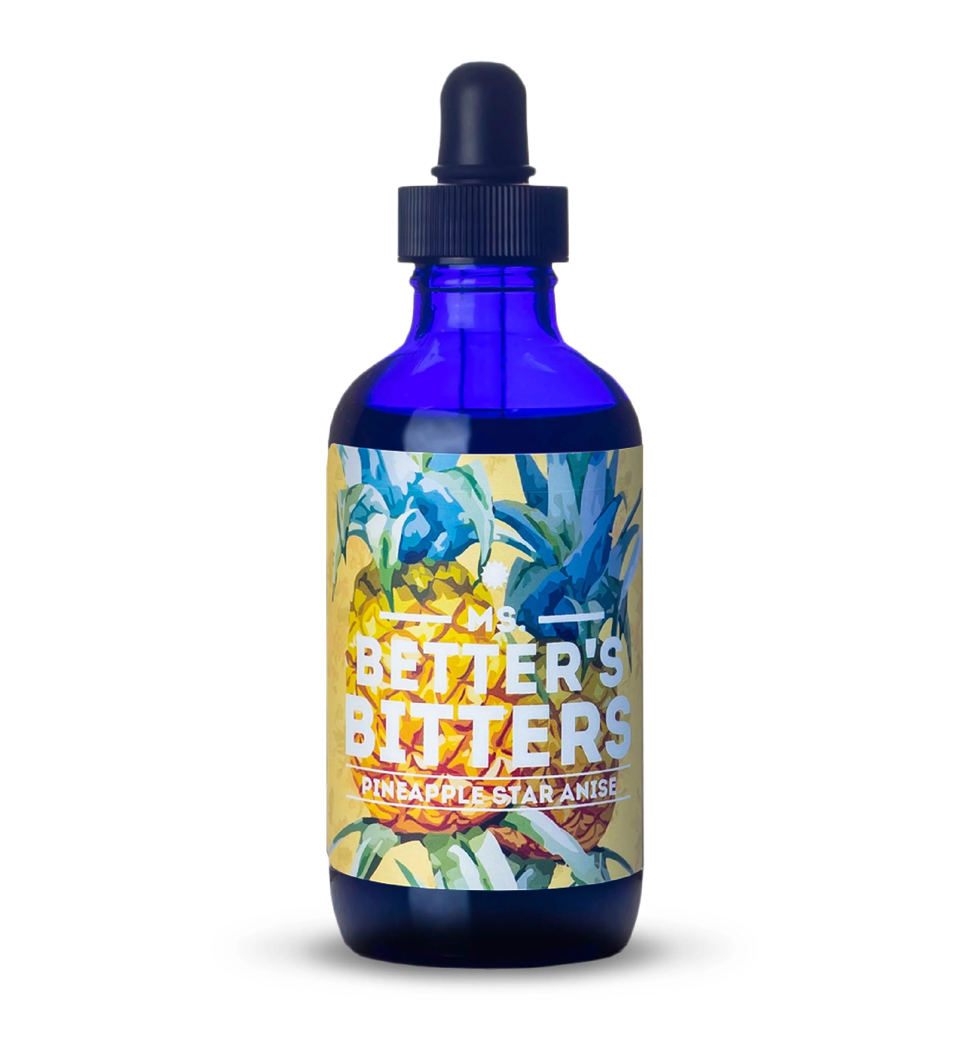 MS. BETTER'S BITTERS Pineapple Star Anise Flavor - 4oz Bottle | Premium Cocktail Bitters for Mixology, Mocktails & Home Bar Use