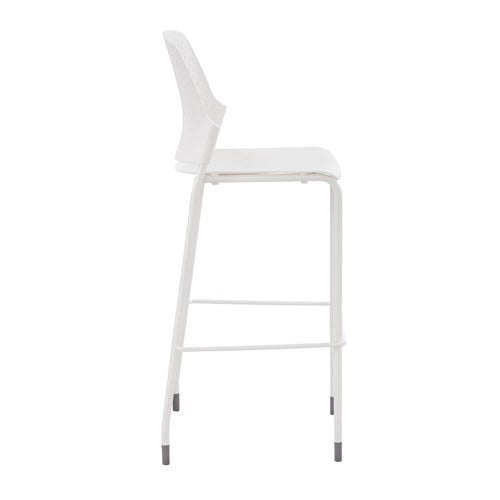 Safco Next Polypropylene Bistro Chair - Set of 2, Stackable Outdoor Dining Chairs for Patio, Cafe & Restaurant Use