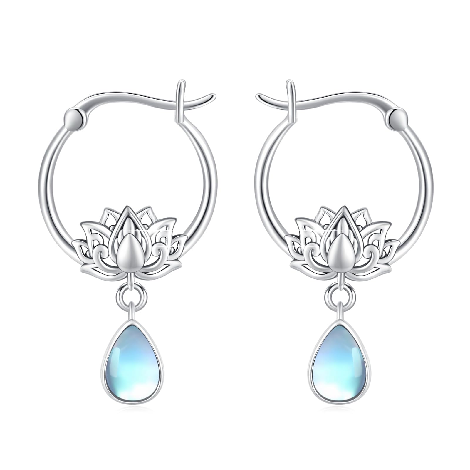 Vintage Heart Turquoise Earrings S925 Sterling Silver Hypoallergenic Jewelry for Women & Girls - Perfect Gift for Sensitive Ears & Turquoise Lovers | Ideal for Daily Wear, Parties & Special Occasions