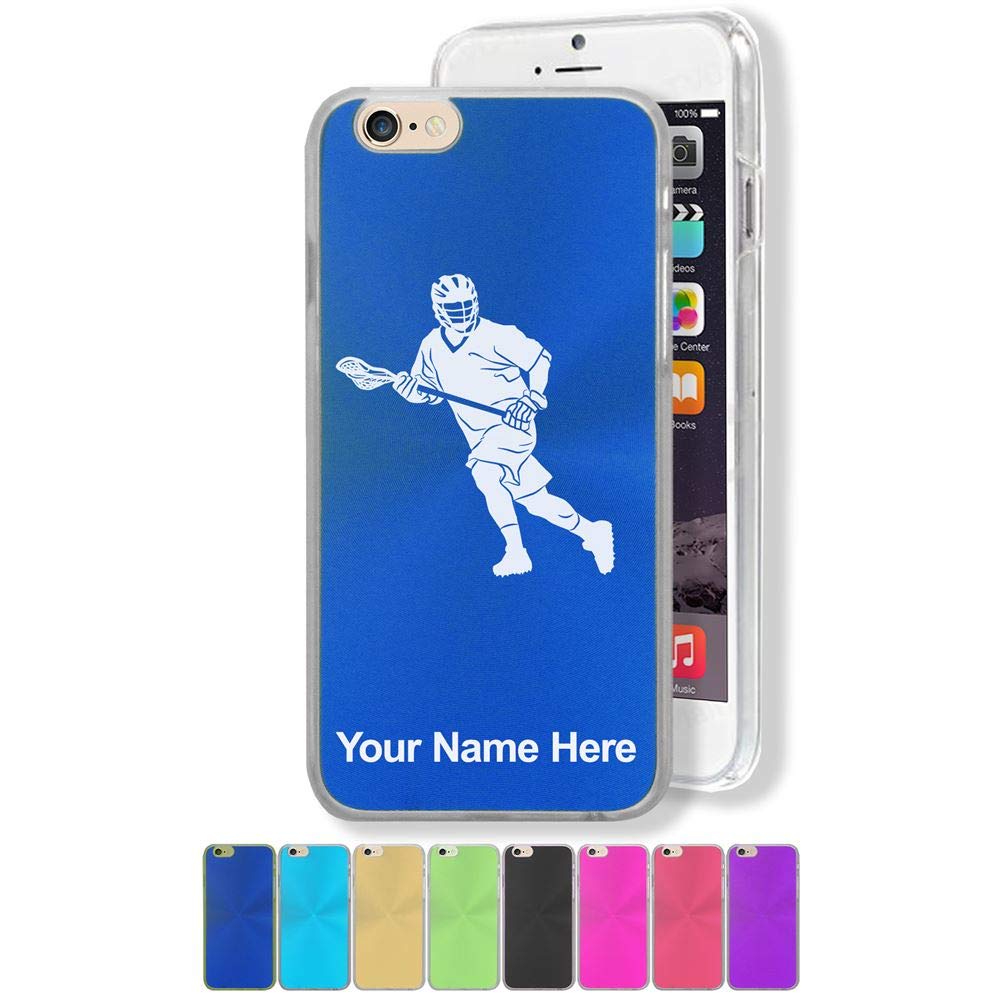 Custom Lacrosse Player Engraved Phone Case for iPhone 6/6s - Durable Protective Cover with Personalized Design - Perfect for Sports Fans & Gift Giving