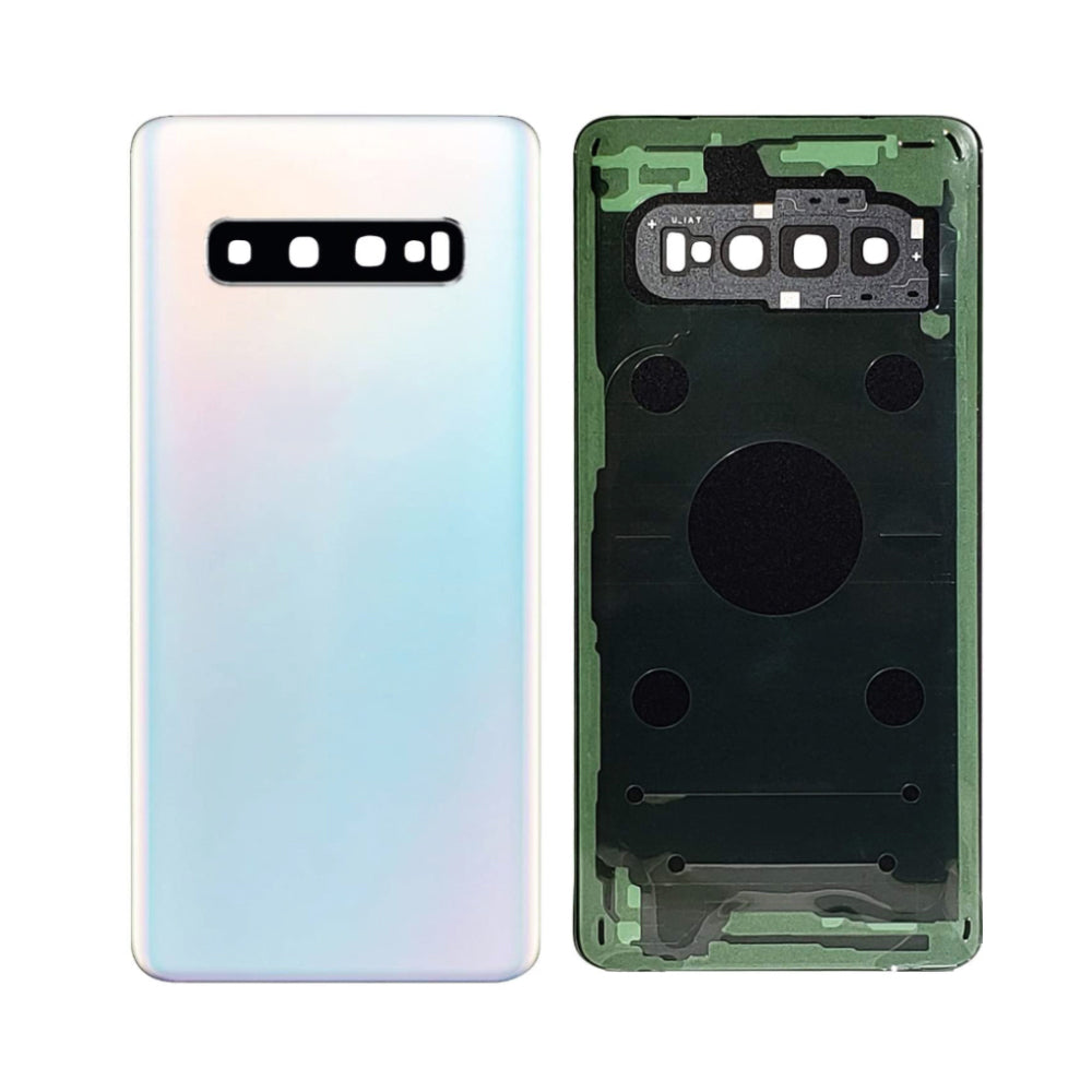 Samsung Galaxy S10 Battery Back Cover Replacement with Camera Lens - Tempered Glass (All Colors) | DIY Repair Kit for Cracked/Damaged Phone Back | Perfect for Home Replacement & Phone Protection