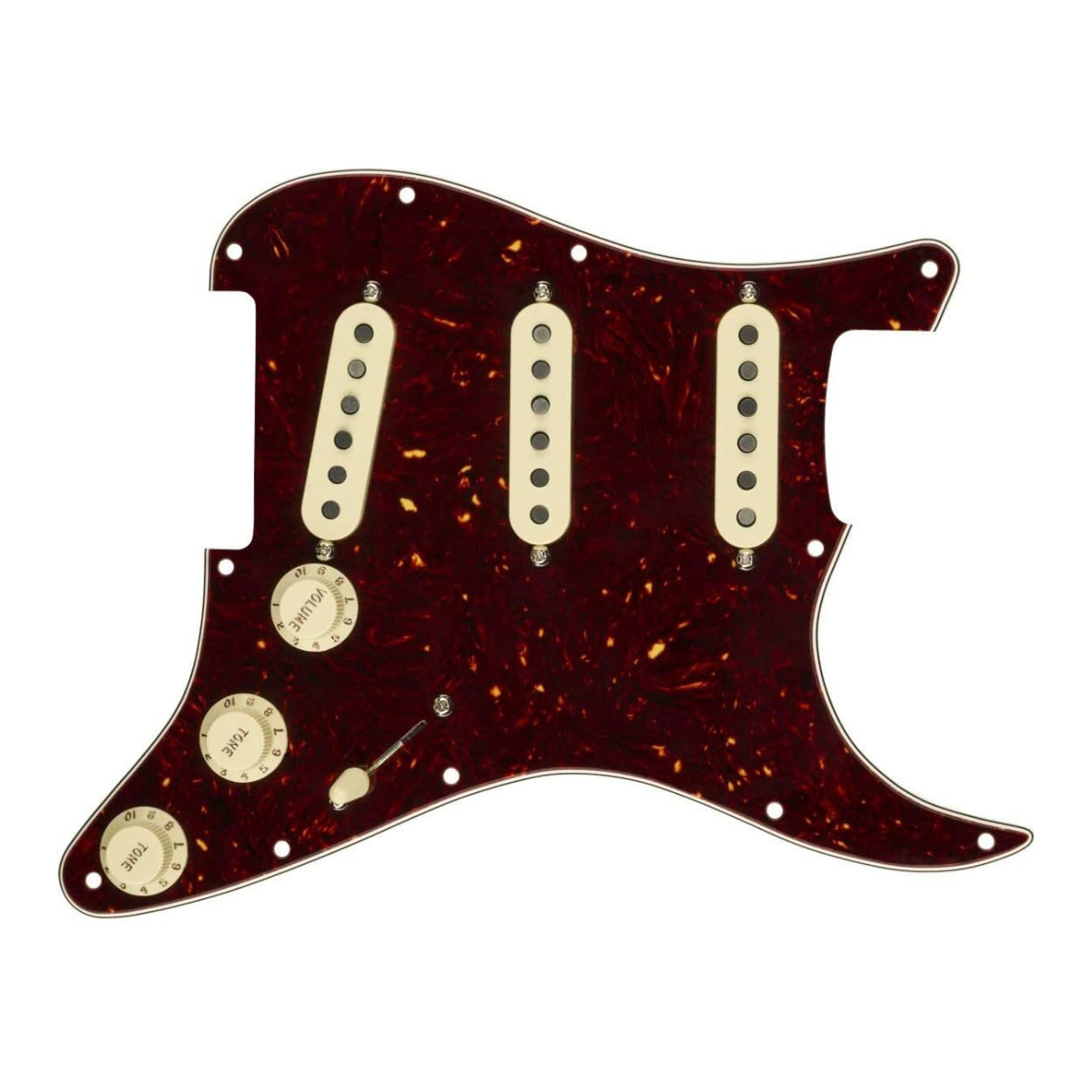 Fender Custom '69 Prewired Stratocaster Pickguard - Tortoise Shell for Electric Guitar Upgrade & Replacement | Perfect for Vintage Tone & DIY Guitar Mods