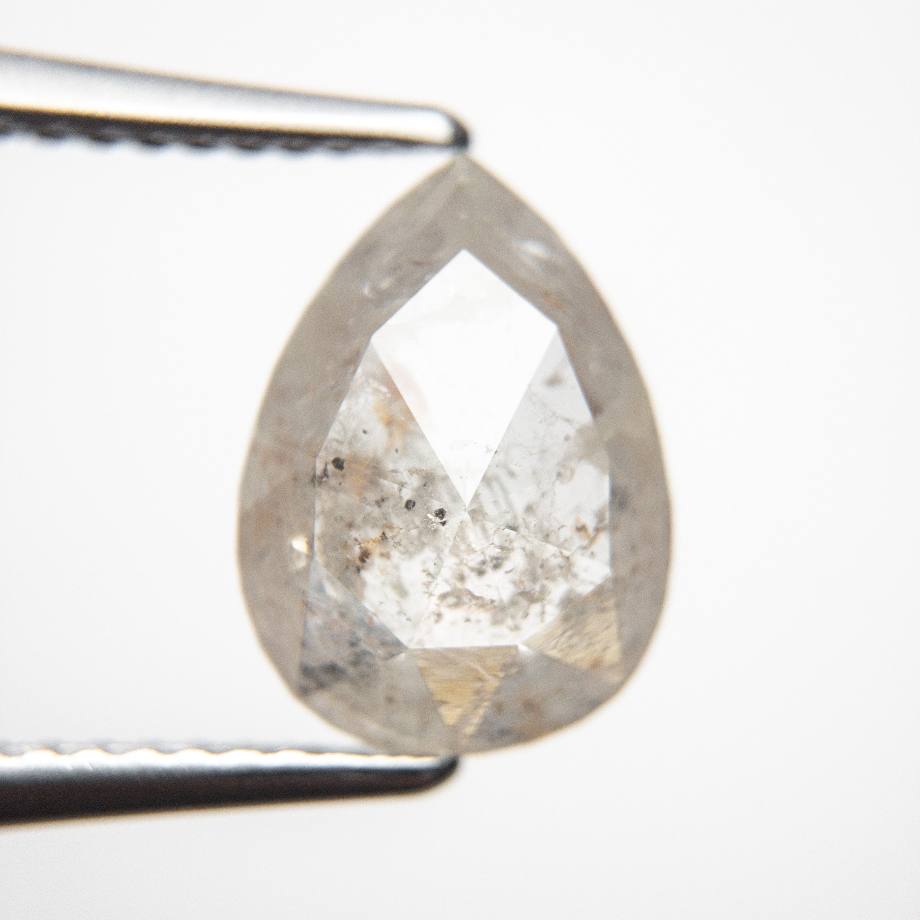 2.90ct Pear Rose Cut Moissanite Loose Gemstone - 11.49x8.50x3.65mm for Engagement Rings & Jewelry Making | Natural-Looking Rose Cut Diamond Alternative for Bridal & Fashion Jewelry