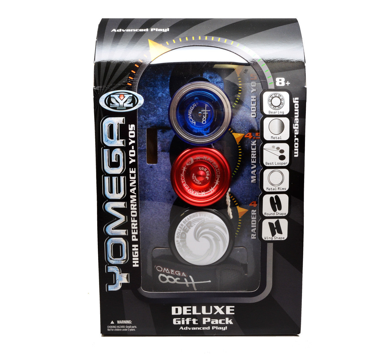 Yomega Deluxe 3-Piece Yo-Yo Gift Set - Professional Yo-Yos for Beginners & Advanced Players - Perfect for Gifts, Competitions & Skill Development