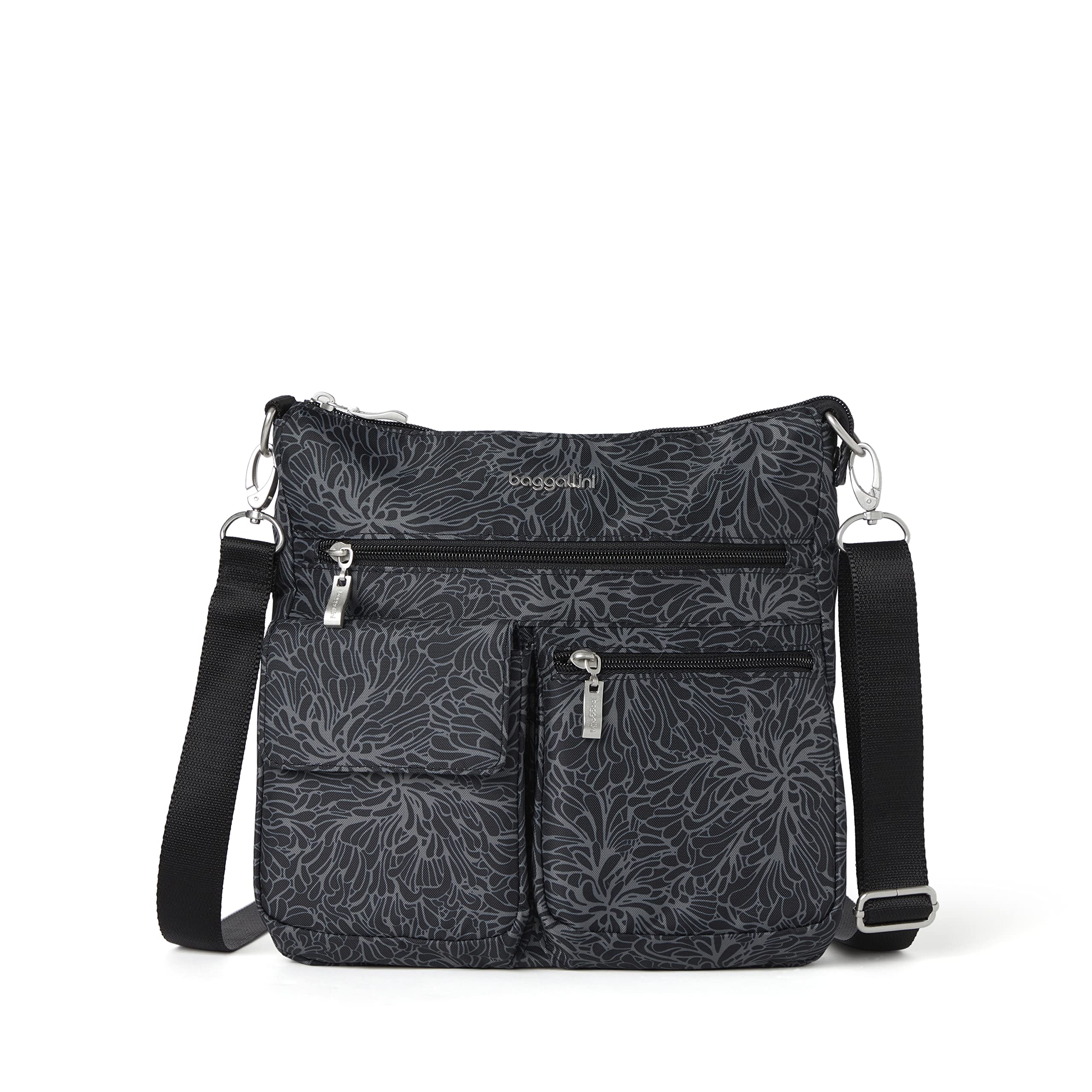 Baggallini Modern Everywhere Slim Crossbody Bag - Lightweight Travel Purse for Women, Secure RFID Pocket, Hands-Free Convenience - Perfect for Shopping, Commuting & Travel Accessories