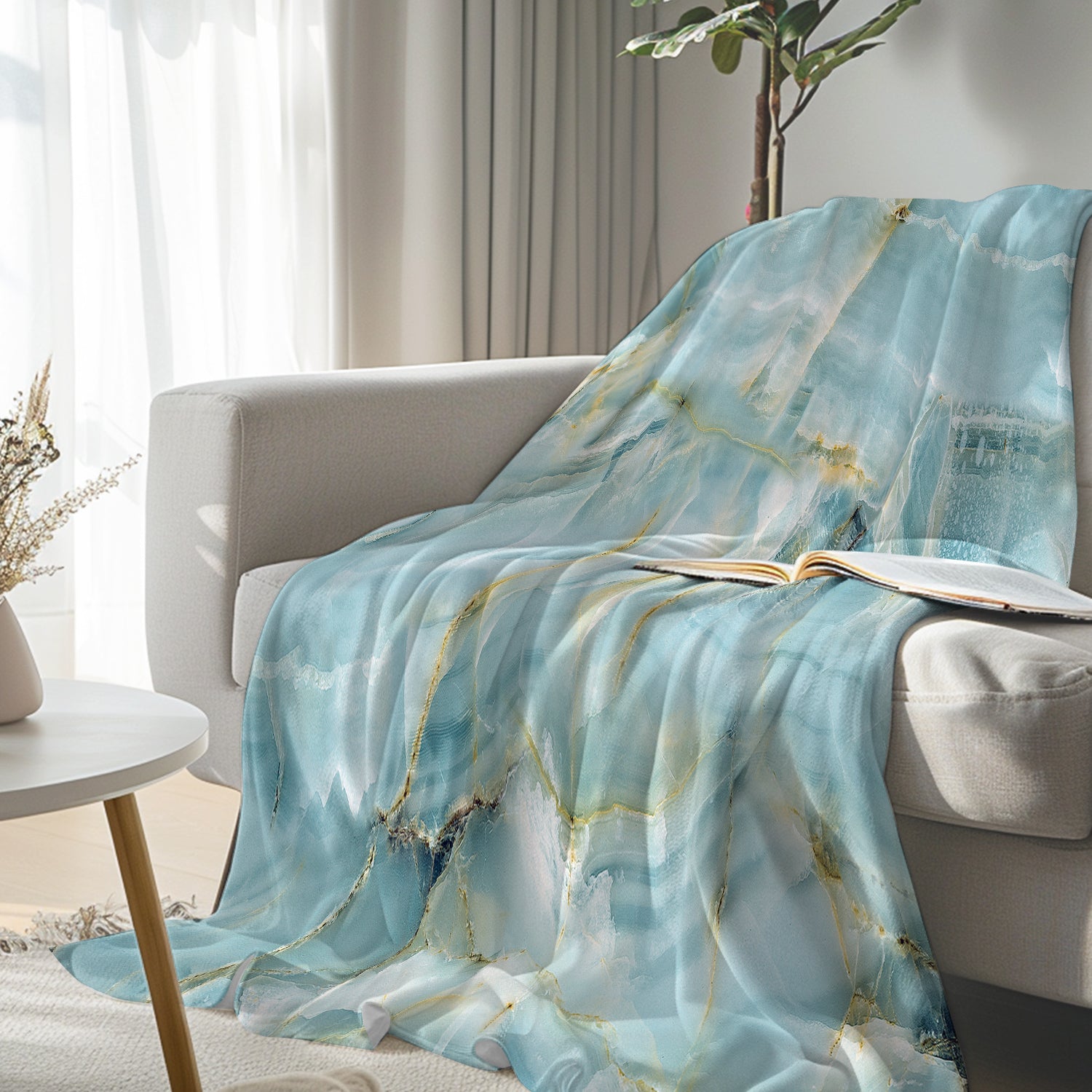 Navagio Beach Flannel Fleece Blanket - Soft Cozy Throw for Couch, Bed & Travel - Perfect for Winter Nights, Camping & Home Decor
