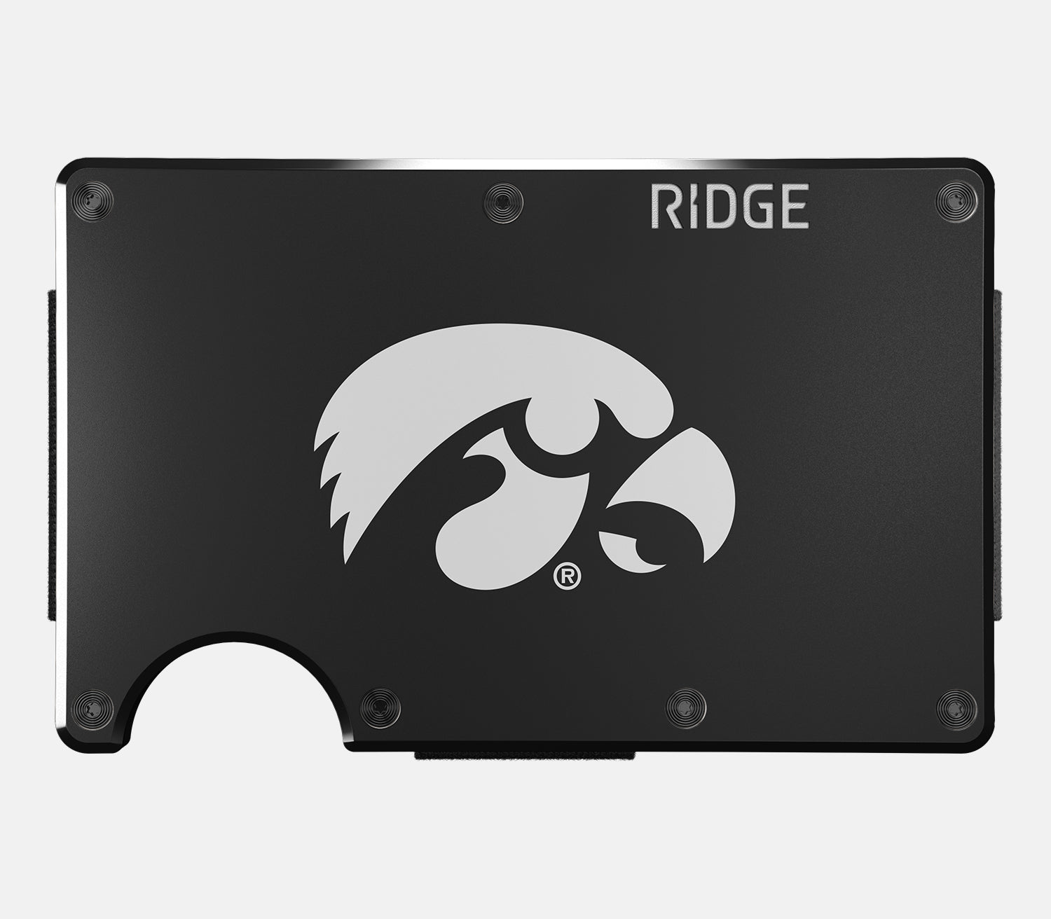 Ridge Wallet for Men - Slim RFID Blocking Front Pocket Wallet - Iowa Hawkeyes Team Design - Perfect for Everyday Carry & Gifts