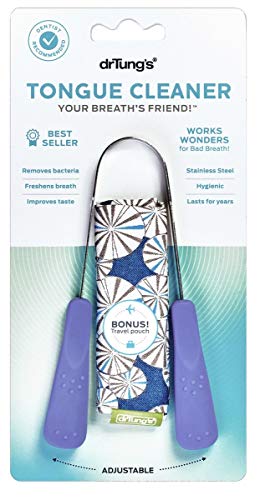 Dr. Tung's Stainless Steel Tongue Cleaner - Pack of 6 | Fresh Breath Oral Hygiene Tool | Perfect for Daily Dental Care & Travel Use