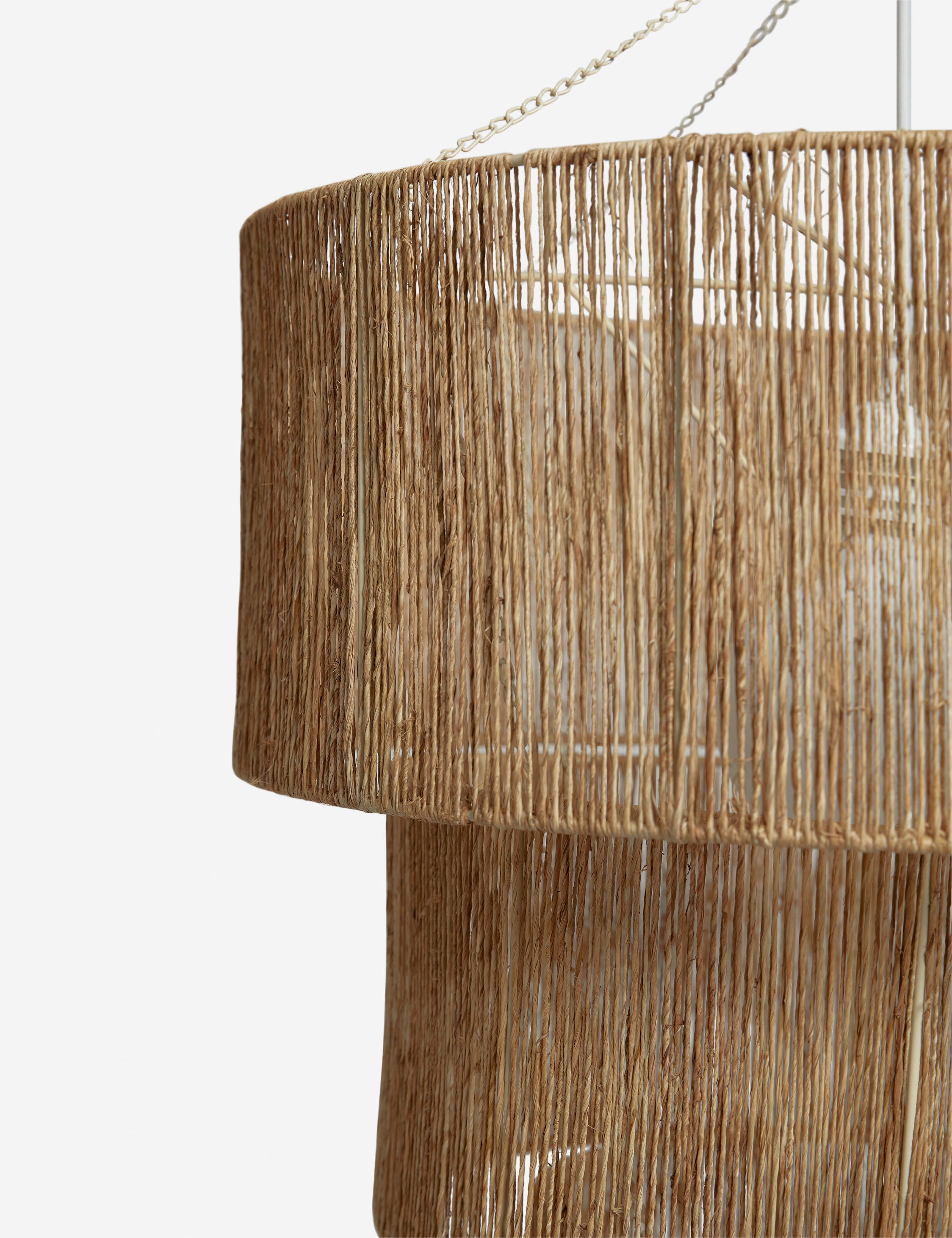 Elegant Chavette Crystal Chandelier - Natural Wood Finish for Dining Room, Bedroom & Living Room Lighting Decor