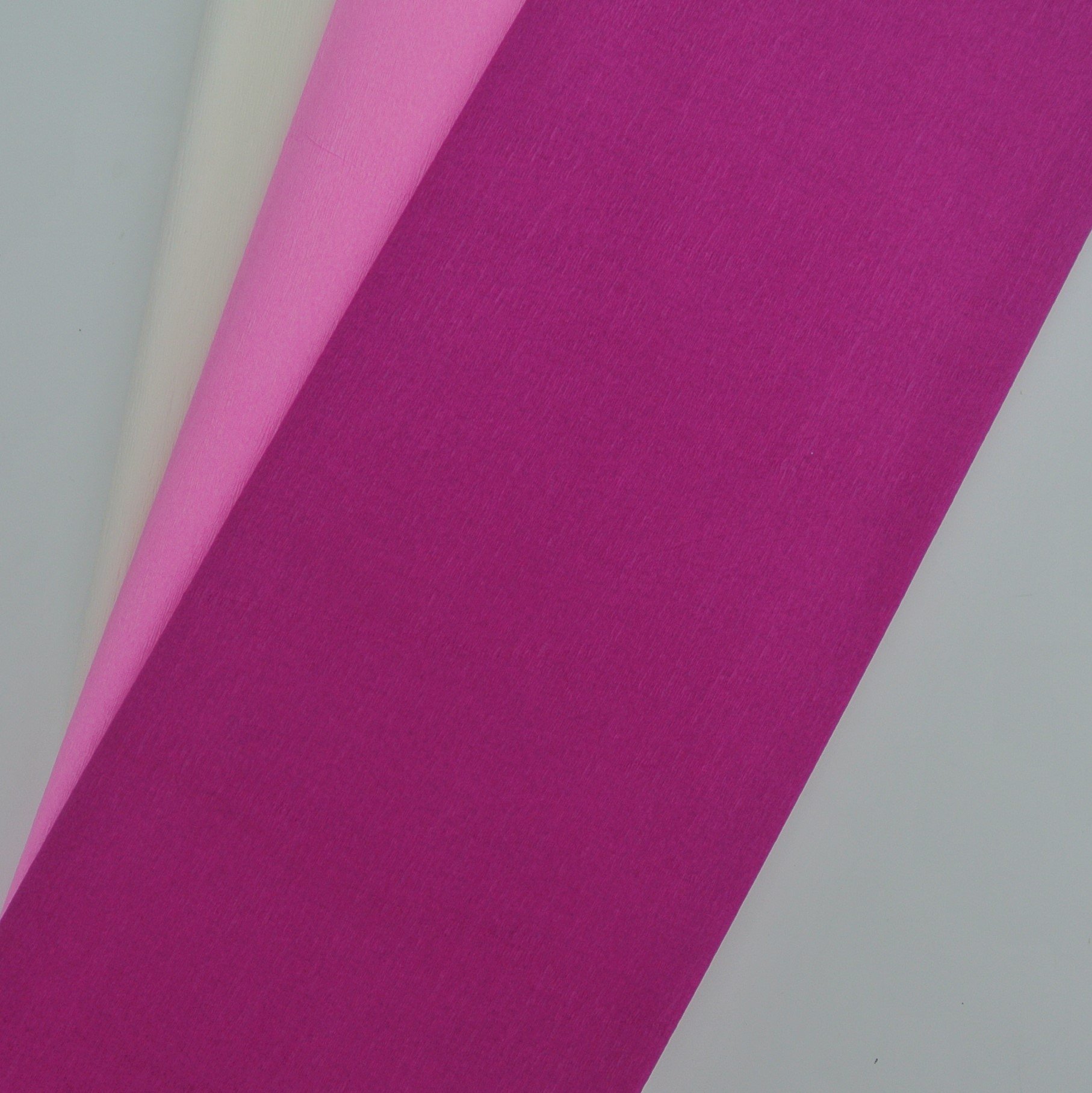 Pink White Fuchsia Crepe Paper for DIY Art Projects, Tissue Paper Flowers, Party Decorations & Crafting - Perfect for Wedding, Birthday, and Home Decoration