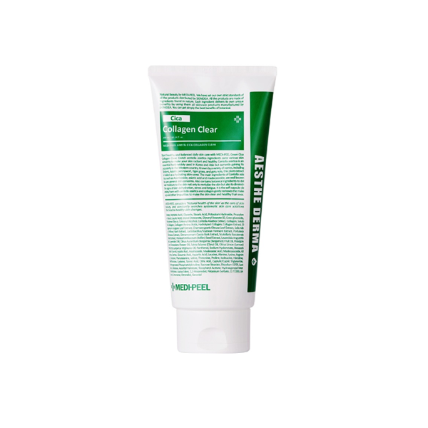Medi Peel Green Cica Collagen Clear Mask - Soothing & Hydrating Face Mask for Acne-Prone Skin | Korean Skincare for Sensitive & Damaged Skin | Perfect for Post-Treatment Care & Daily Skin Recovery