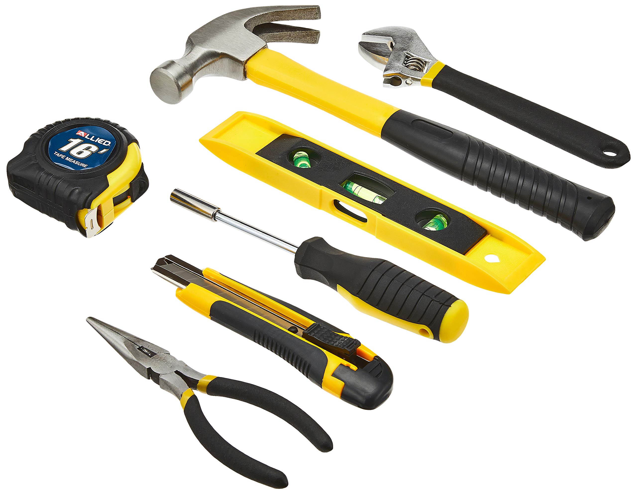 Allied Tools 49008 76-Piece Home Repair Tool Set for DIY Projects, Household Maintenance & Emergency Fixes