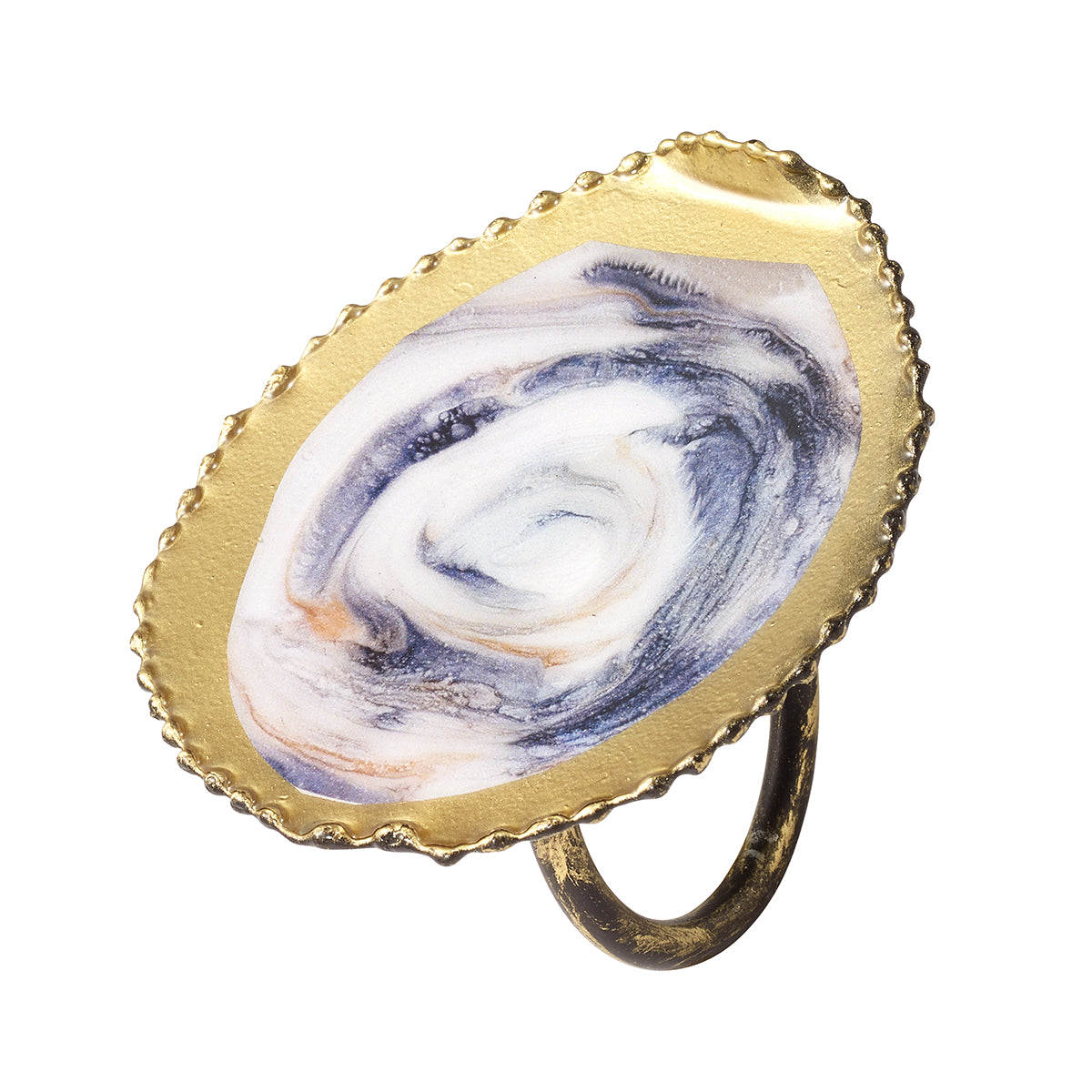 Hand-Painted Oyster Shell Decor - Unique Beach-Themed Home Accent for Coastal Decor, Wedding Centerpieces & DIY Crafts