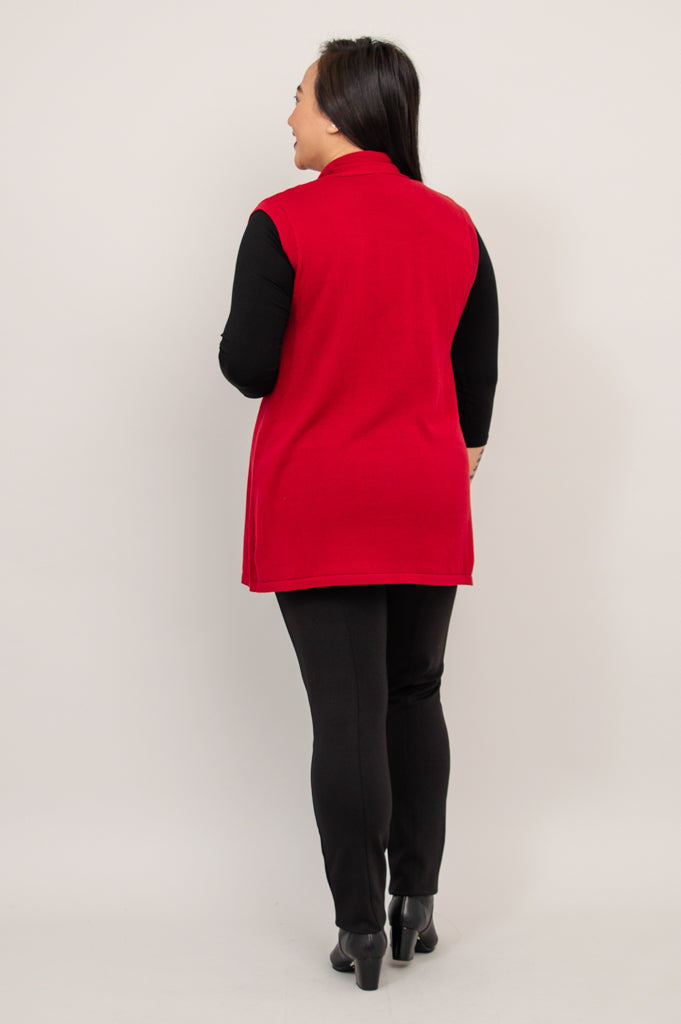Stylish Jude Cardigan for Women - Soft Red Cotton Knit Sweater | Perfect for Fall, Winter & Casual Outfits
