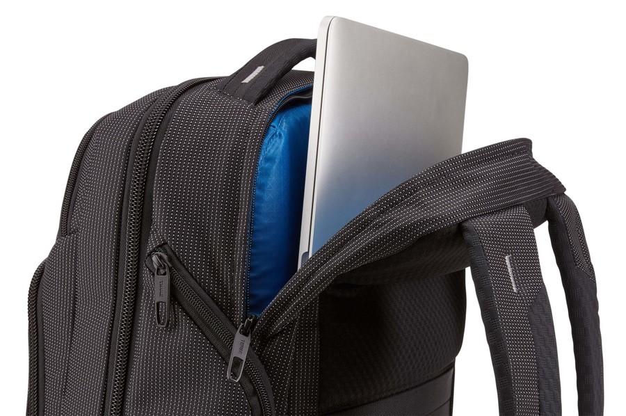 Thule Crossover 2 Laptop Backpack 30L - Durable Water-Resistant Business & Travel Backpack for Men & Women - Perfect for Work, Commuting & Outdoor Adventures (Black)