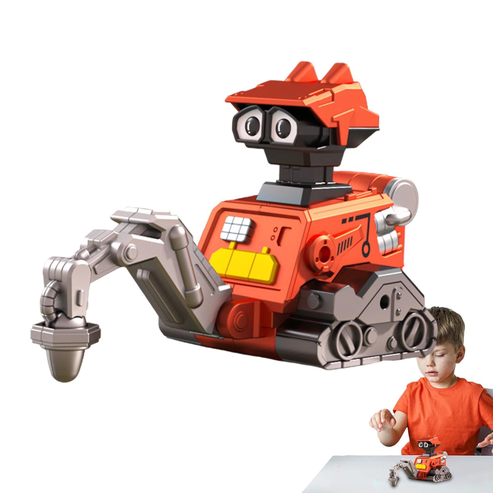 Vbnuyhim Press and Go Construction Toy Vehicles - Friction Powered Excavator Truck & Construction Site Toys for Kids - Perfect for Indoor Play, Sandbox Fun, and Pretend Construction Scenes