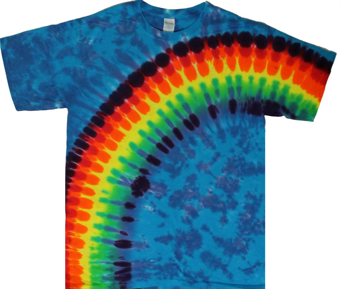 Vibrant Cotton Rainbow Tie Dye T-Shirt for Men, Women & Teens | Soft Breathable Casual Tee | Perfect for Summer Festivals, Beach Outings & Streetwear Fashion