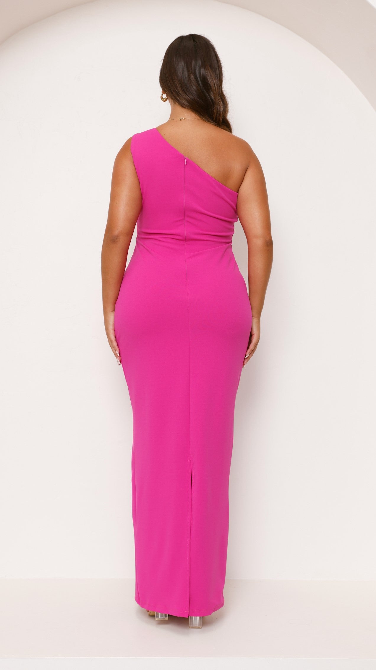 Cataleya Maxi Dress in Magenta - Flowy Long Summer Dress for Women, Beach Wedding & Vacation Outfit