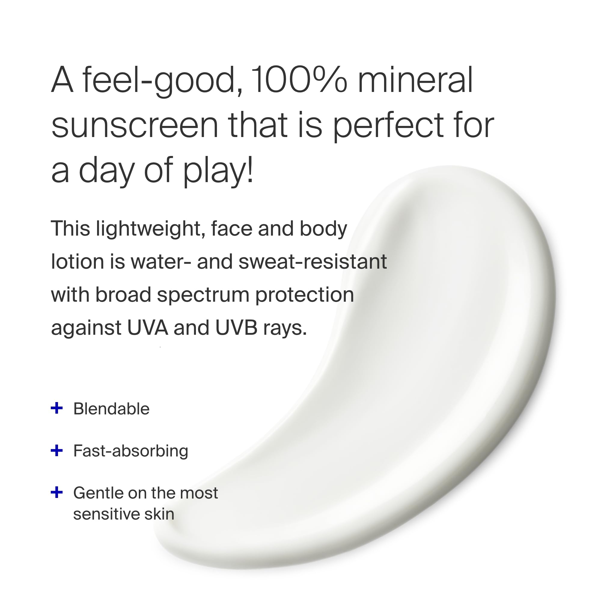 Supergoop! PLAY 100% Mineral Lotion SPF 50 - 1 fl oz Broad Spectrum Sunscreen for Face & Body - Lightweight, Fast Absorbing, Water-Resistant with Green Algae - Perfect for Beach, Swimming & Outdoor Activities