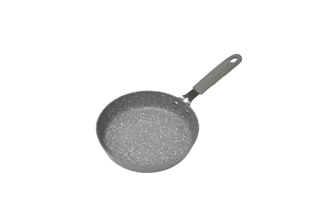 Classic Mini Frying Pan 16cm Nonstick Skillet - Grey Small Fry Pan for Eggs, Pancakes & Single Serving Meals - Perfect for Dorms, Camping & Small Kitchens