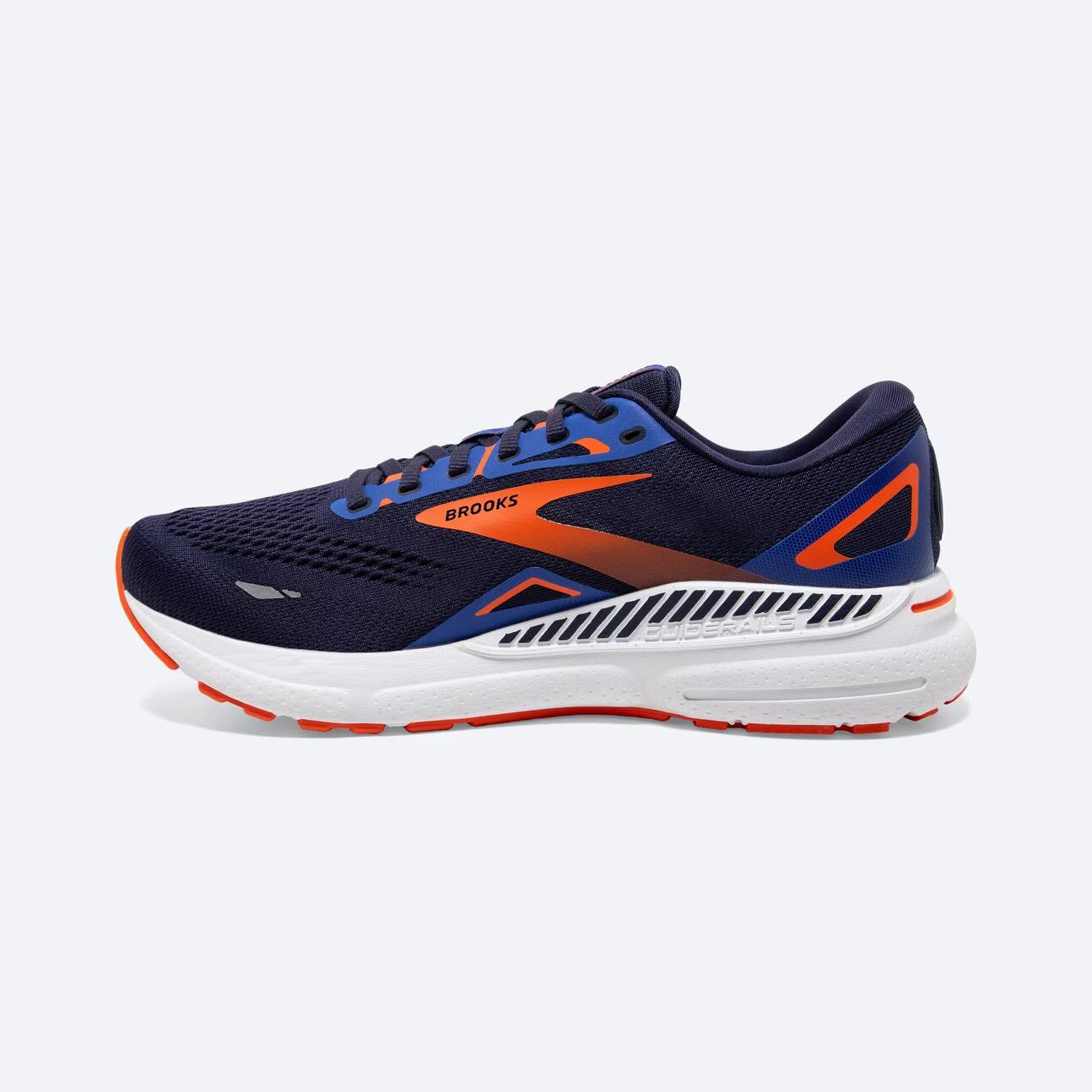 Brooks Men's Adrenaline GTS 23 Running Shoes - Supportive & Cushioned for Road Running, Jogging, and Daily Training - Black/Blue (1D438)