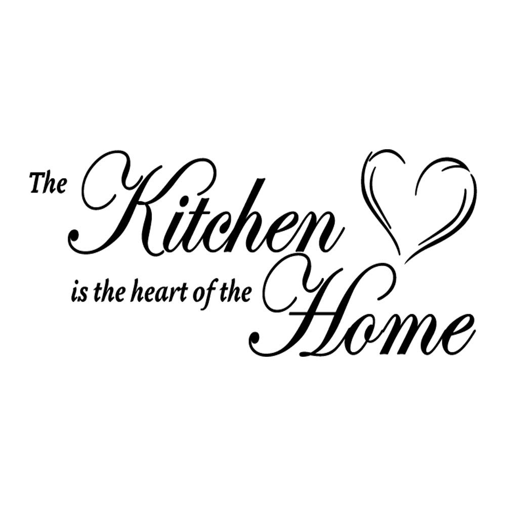 Kitchen Vinyl Wall Decal Art - Inspirational Quote Home Decor for Modern Kitchens | Perfect for Farmhouse, Apartment & DIY Kitchen Remodel