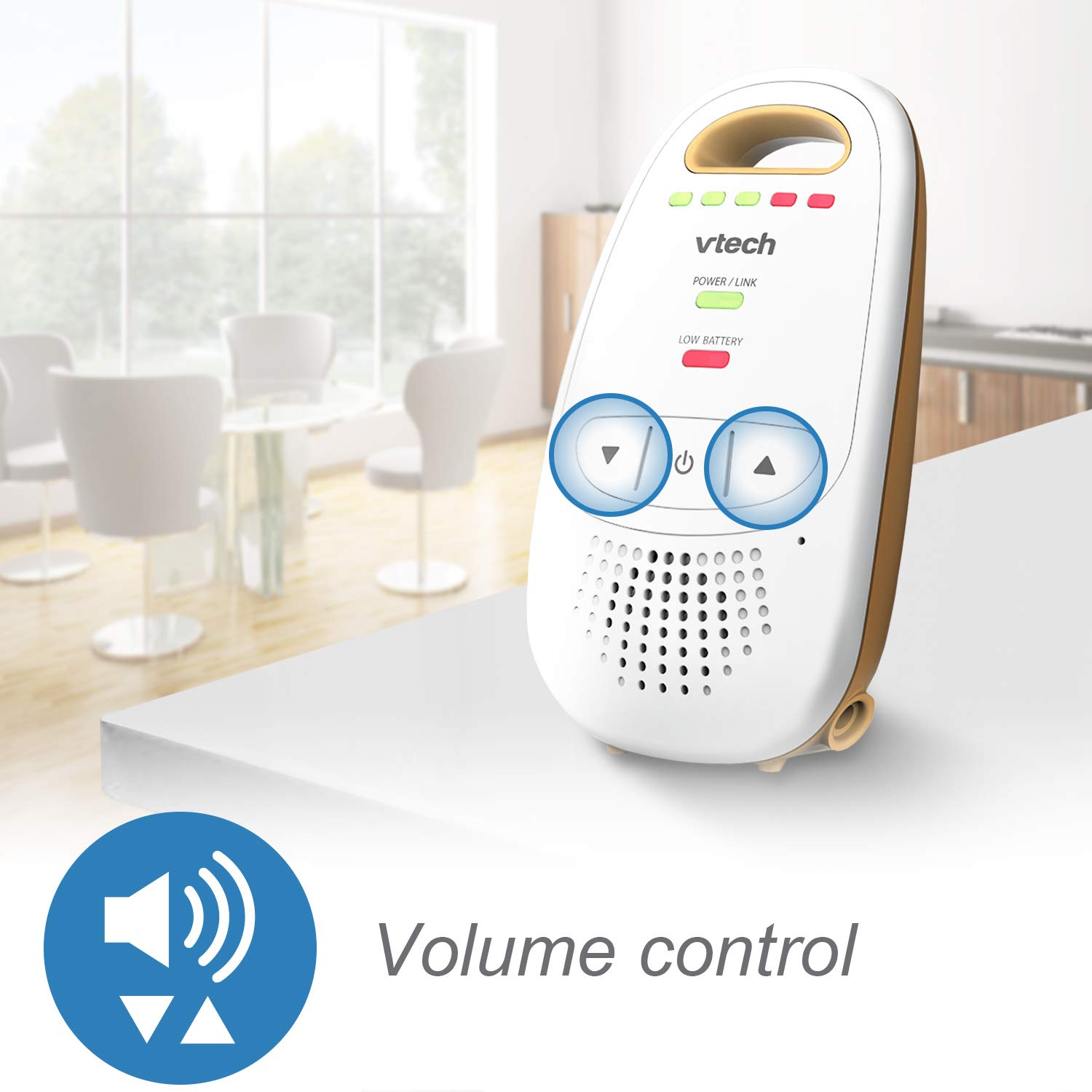 VTech Safe & Sound Digital Audio Baby Monitor with 2 Parent Units - Long Range, Crystal Clear Sound, Night Light - White (Ideal for Nursery, Bedroom & Travel Use)