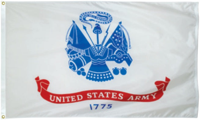 US Army Flag 4x6 Feet - Heavy Duty Nylon Outdoor American Military Flag for Patriotic Decor, Veterans Day, and Backyard Display