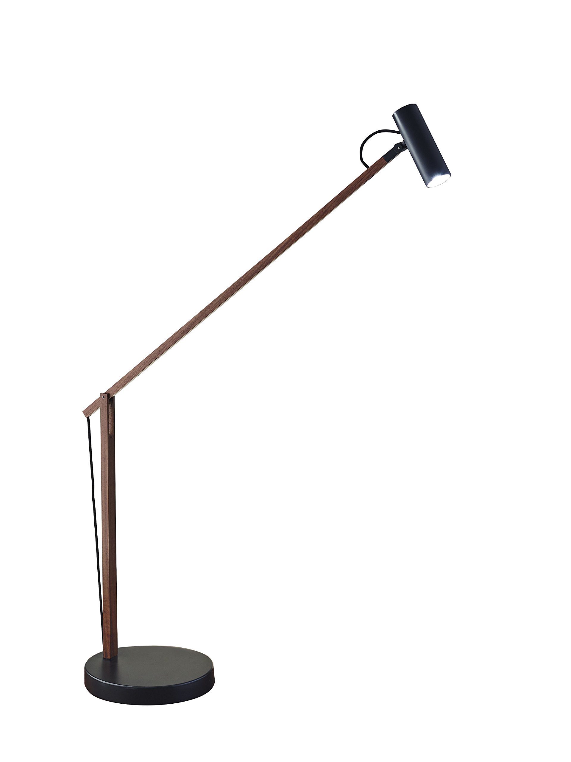 ADS360 AD9100-15 Adjustable LED Desk Lamp with Walnut/Black Finish - Perfect for Home Office, Study, Reading & Workspace Lighting