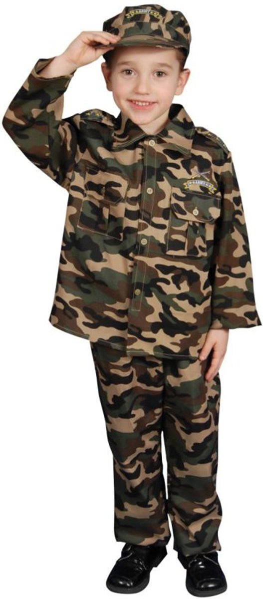 US Army Costume for Kids Size 4-6 | Military Dress Up Outfit for Boys & Girls | Perfect for Halloween, Role Play & Patriotic Events