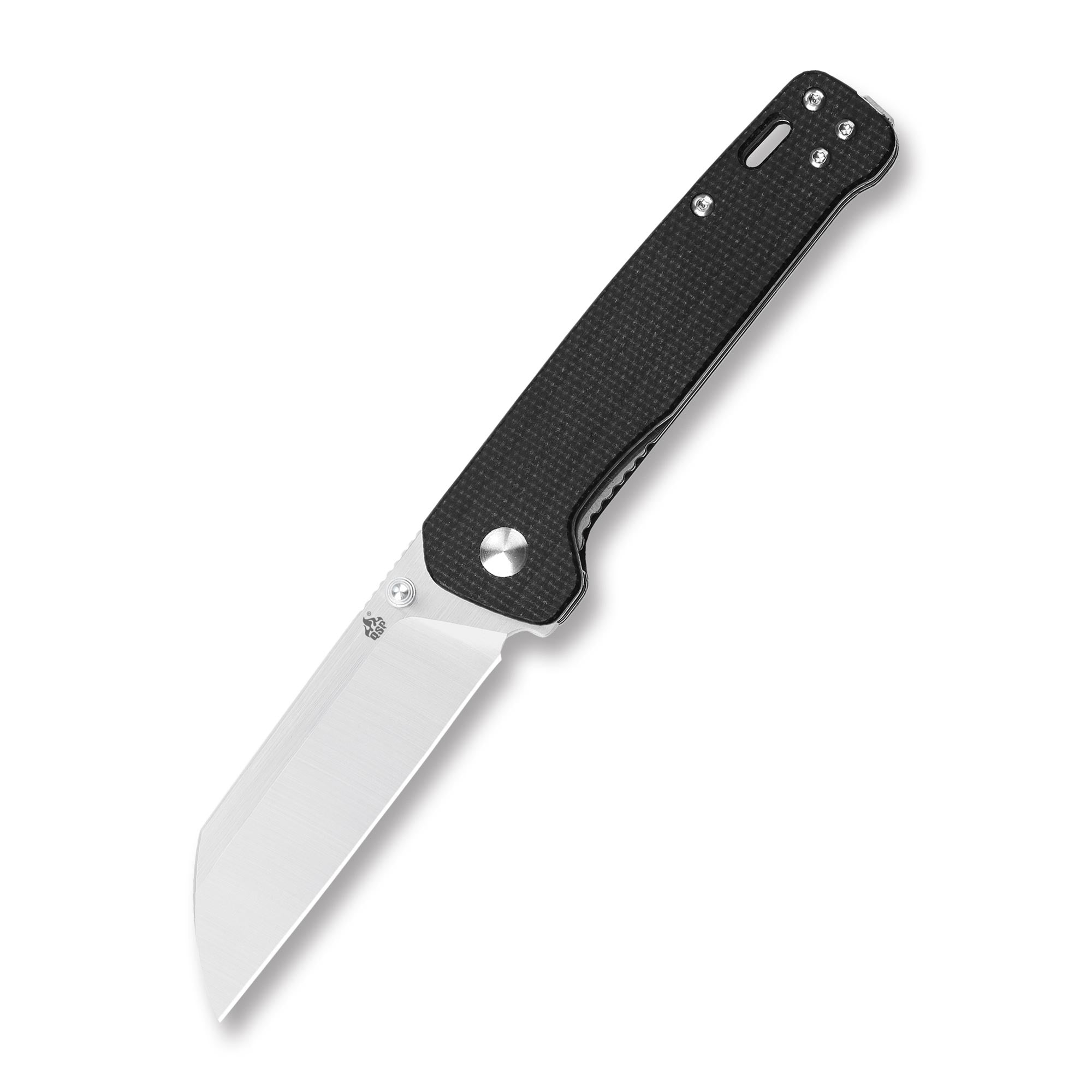 QSP Penguin Liner Lock Pocket Knife - D2 Steel Blade, Micarta Handle for Outdoor, Camping & Everyday Carry (EDC)